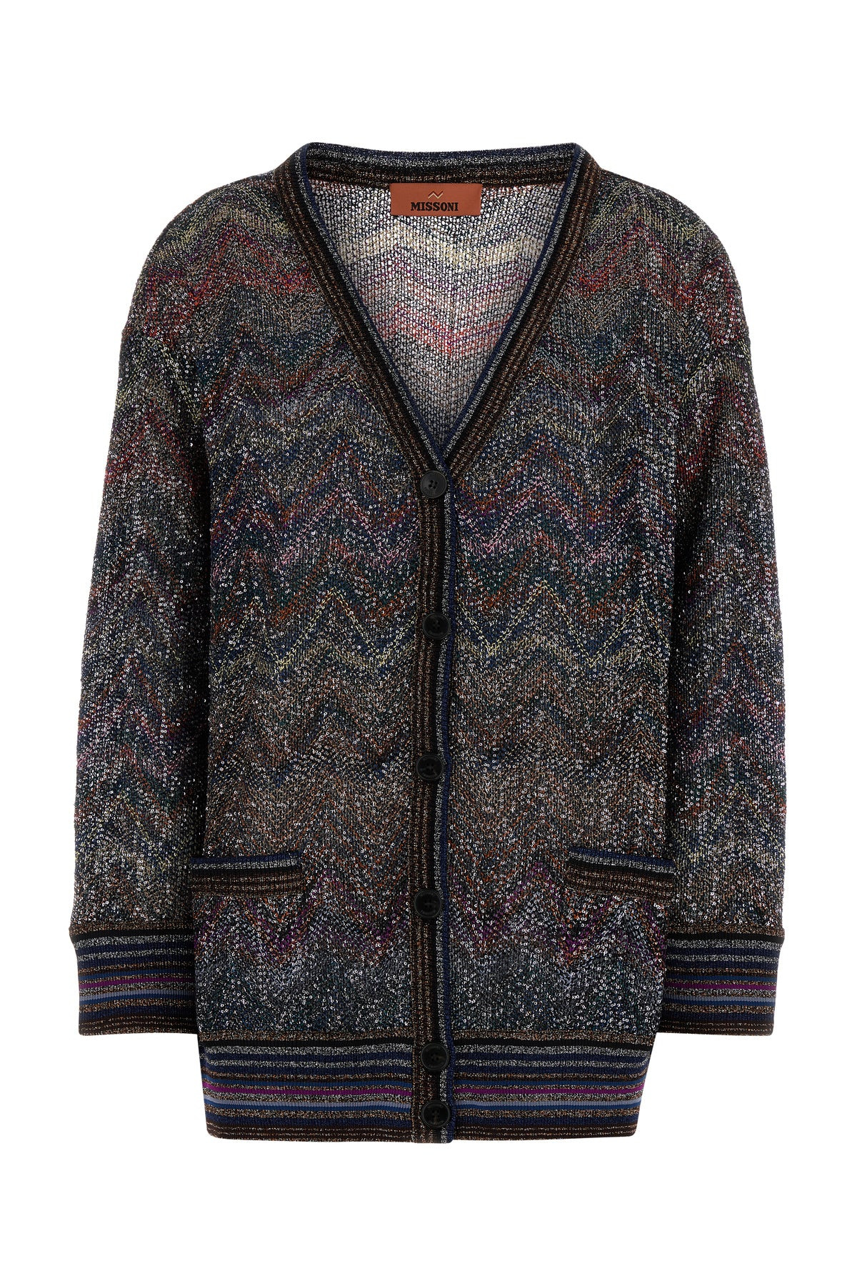 Multicolor viscose blend cardigan - 1