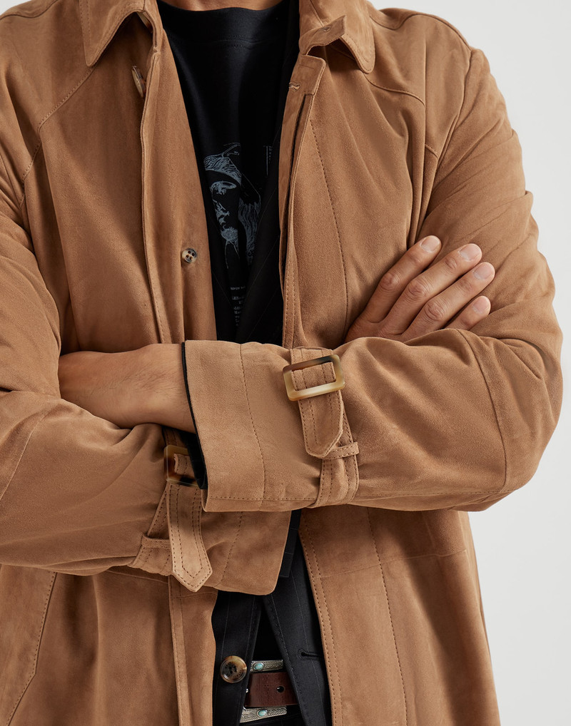 Suede unlined trench 4