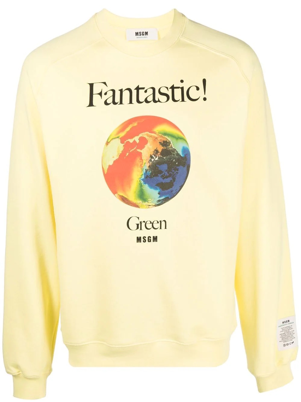 graphic-print organic-cotton sweatshirt - 1