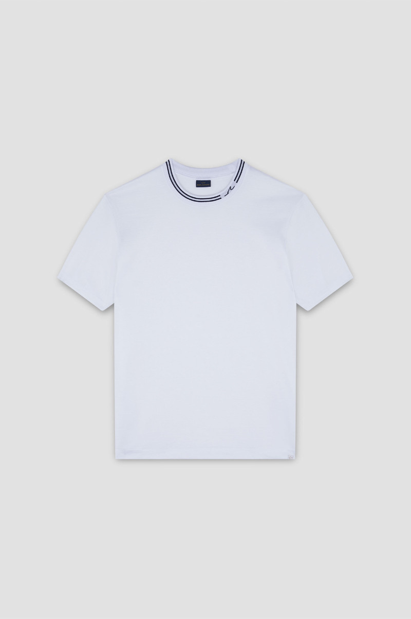 T-SHIRT IN PERLÉ COTTON JERSEY - 1