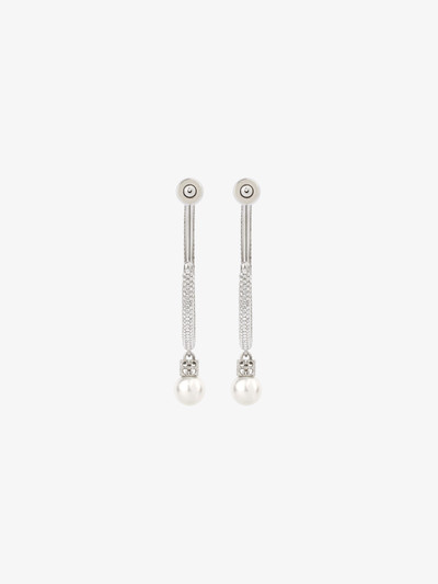 Givenchy PEARL EARRINGS IN METAL WITH CRYSTALS outlook