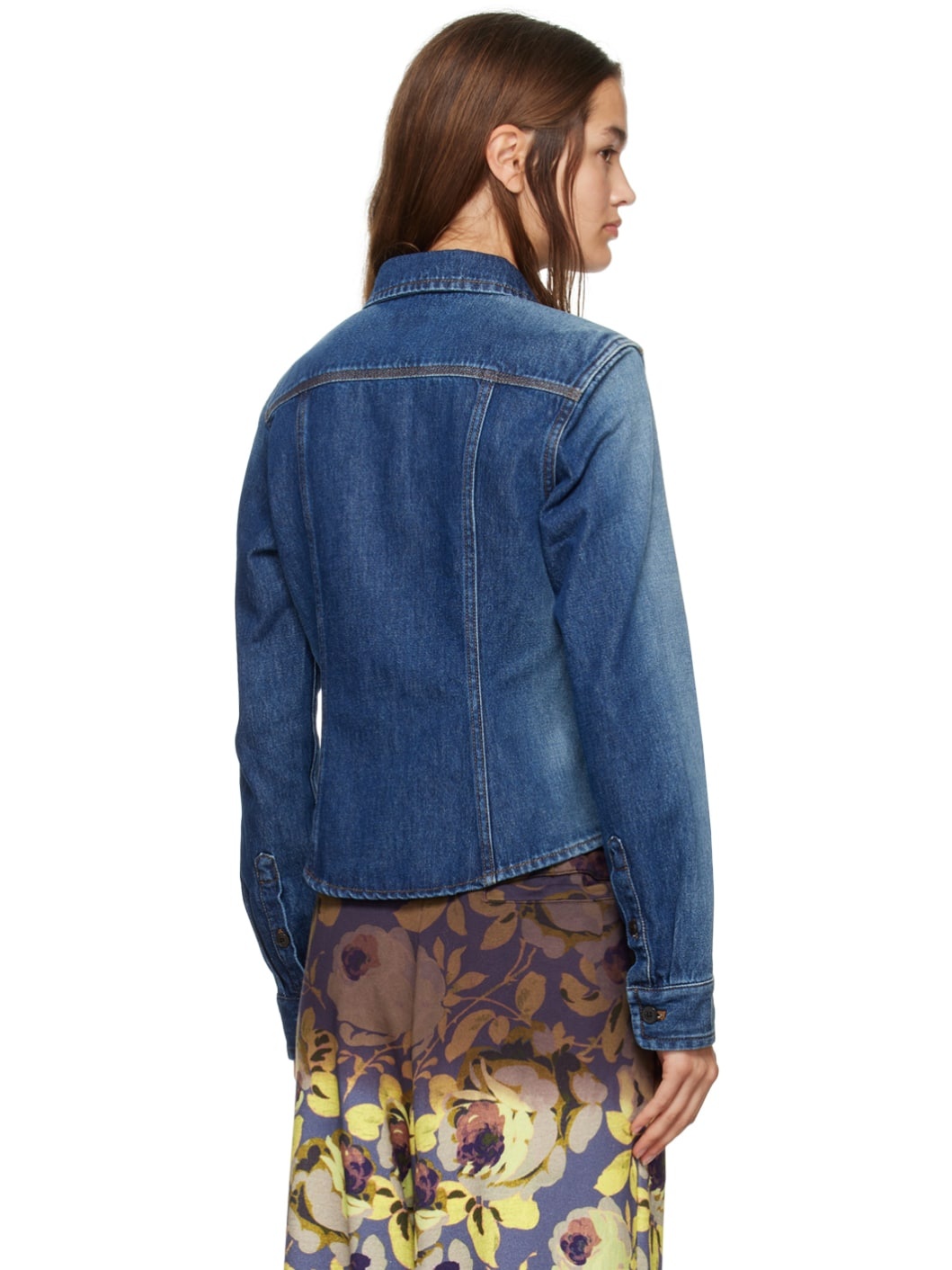 Indigo Faded Denim Shirt - 3