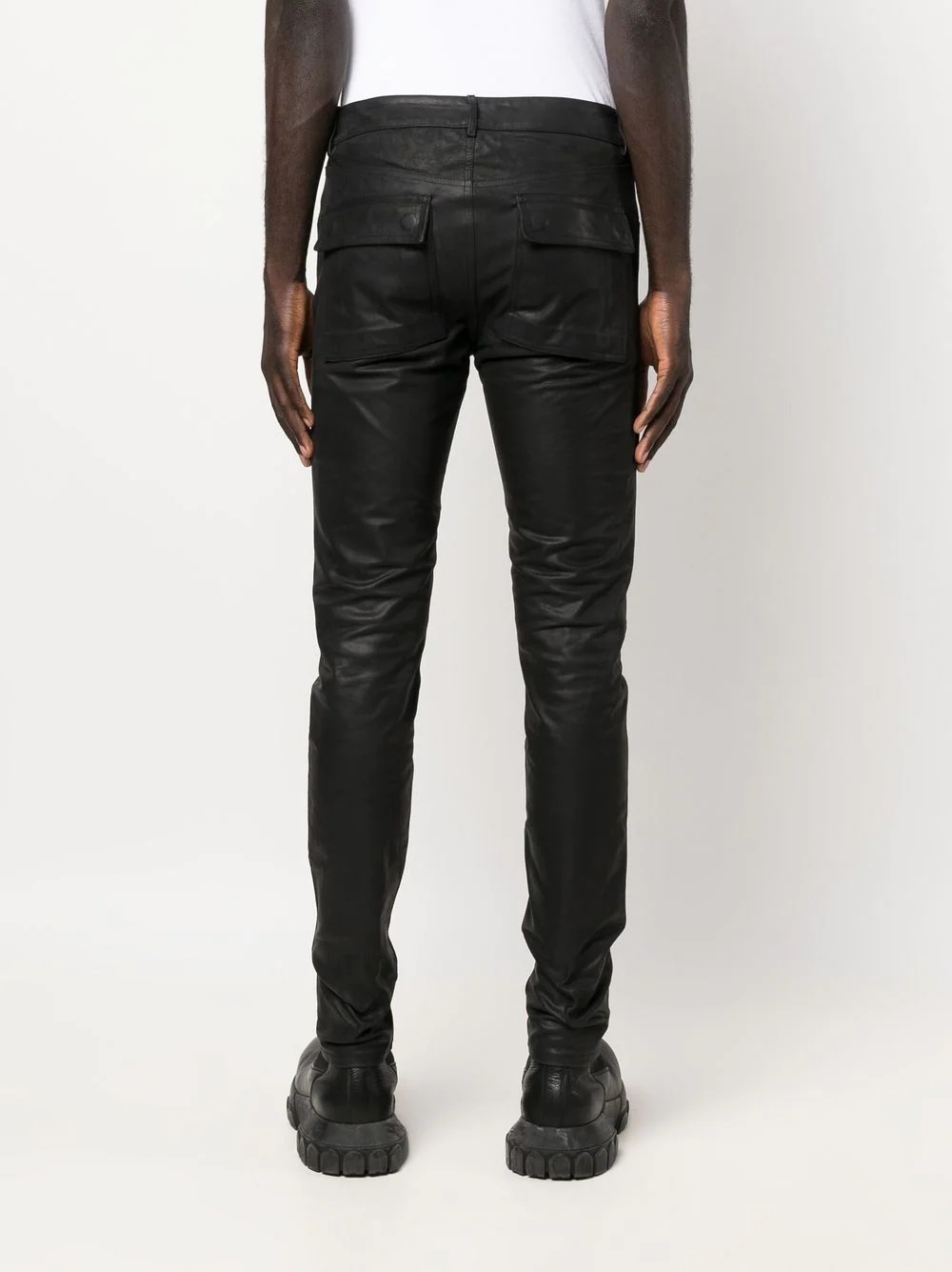 skinny leather trousers - 4