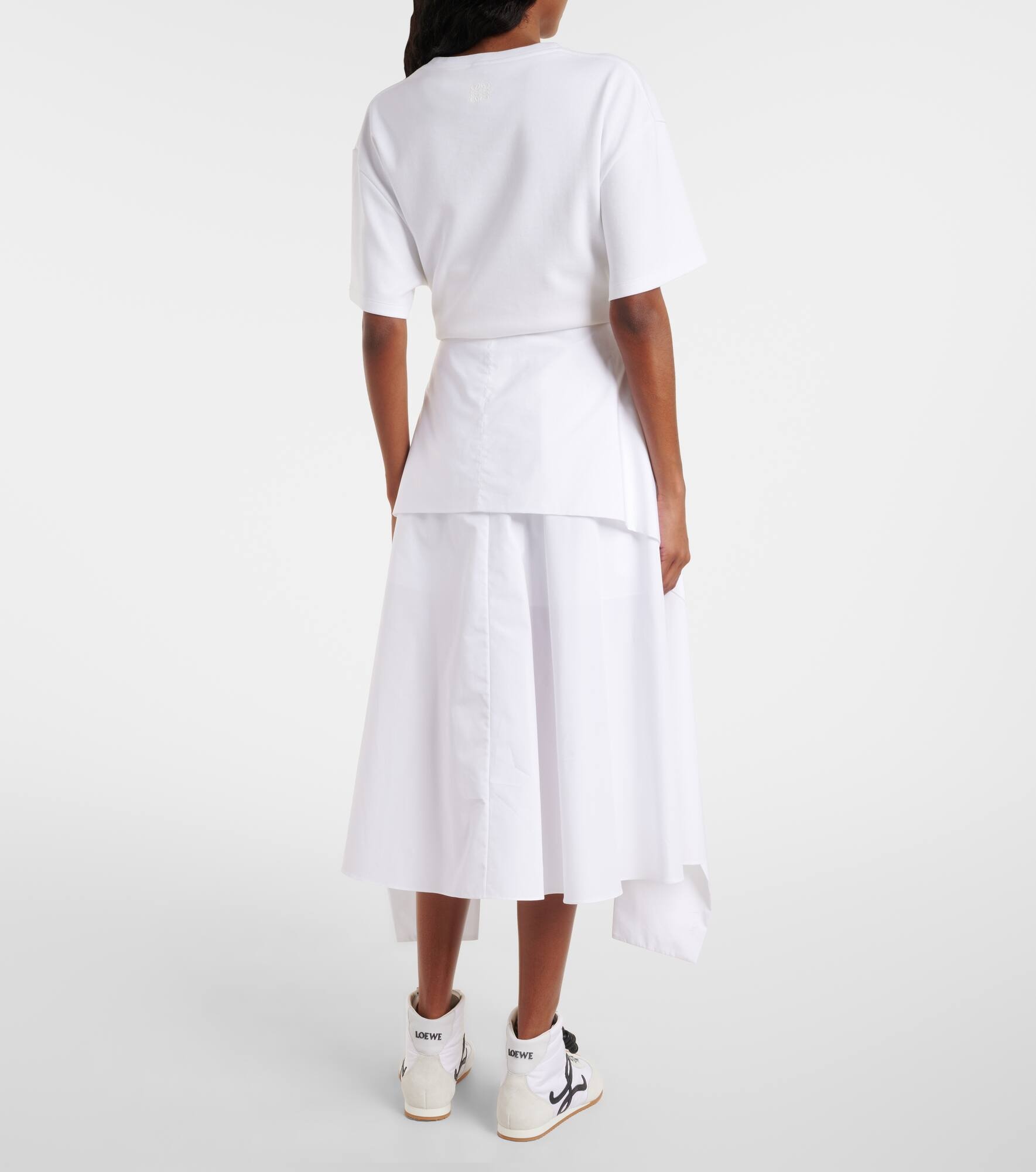 Cotton midi skirt - 3