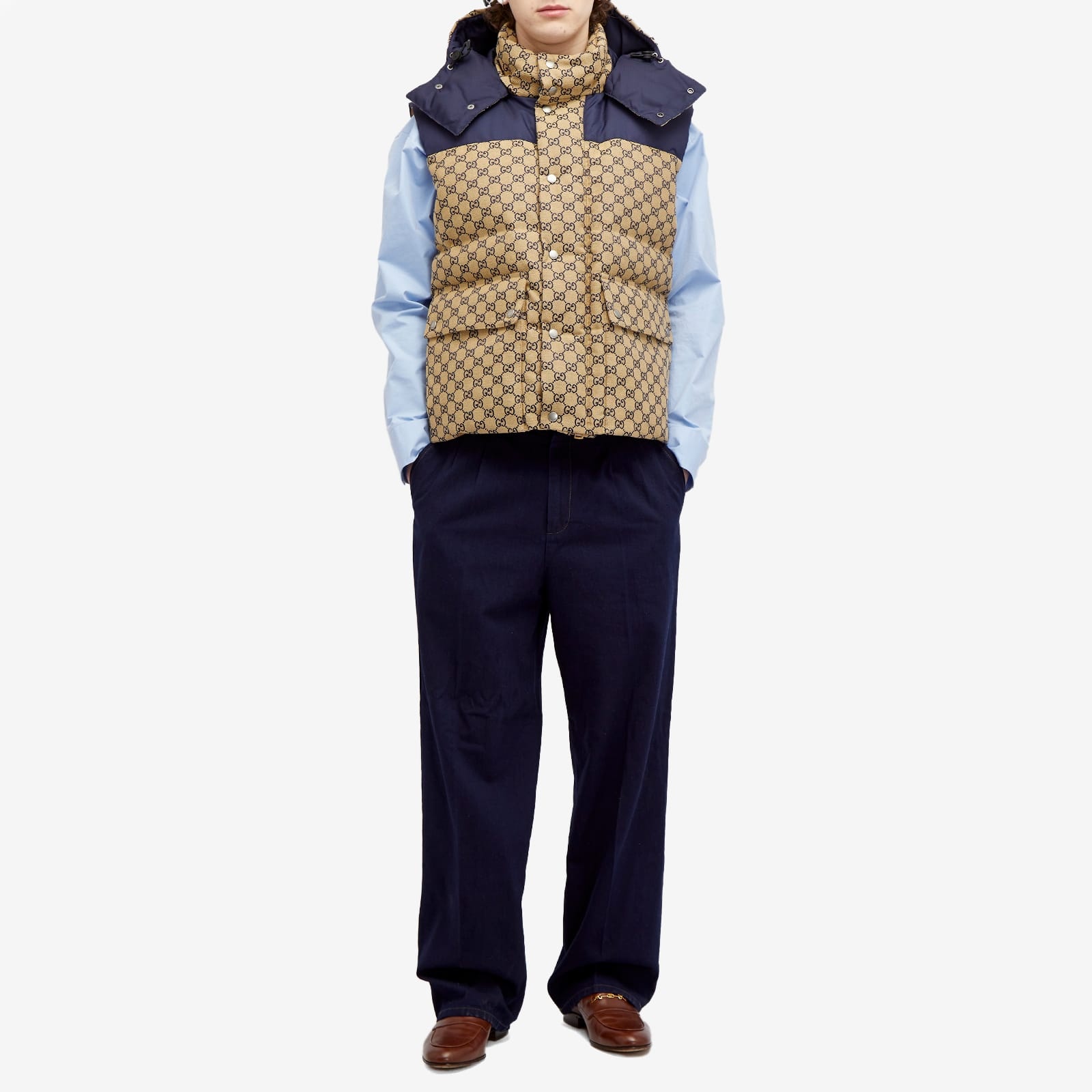 Gucci Guuci GG Panel Down Vest - 4