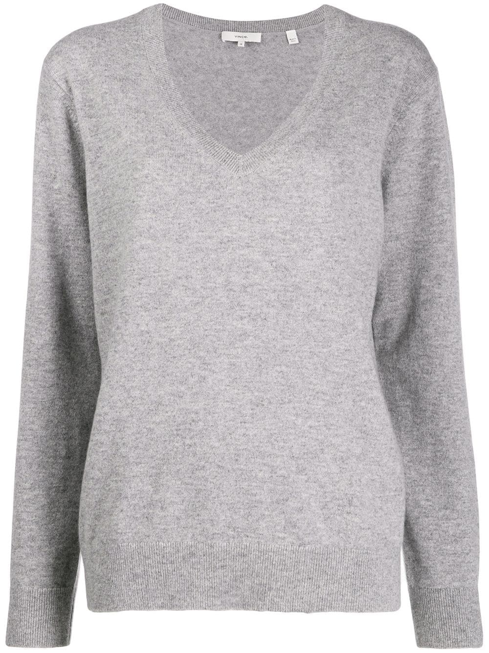 cashmere v-neck jumper - 1