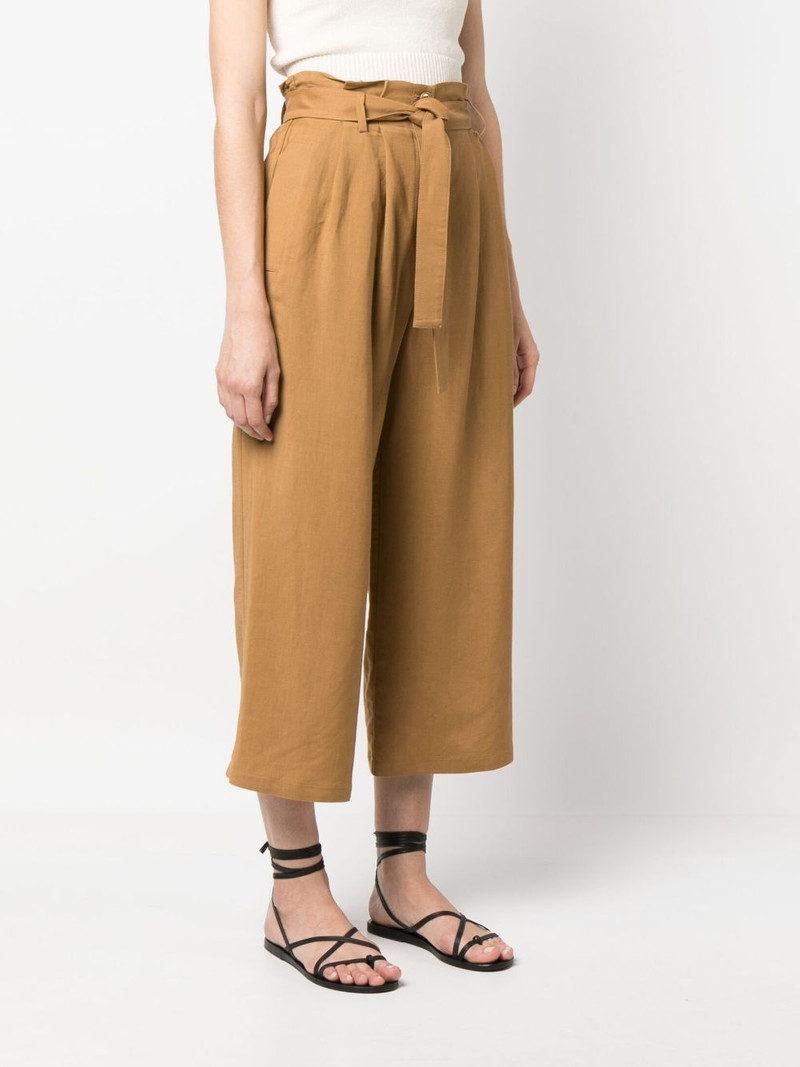 high-waisted cropped trousers 3