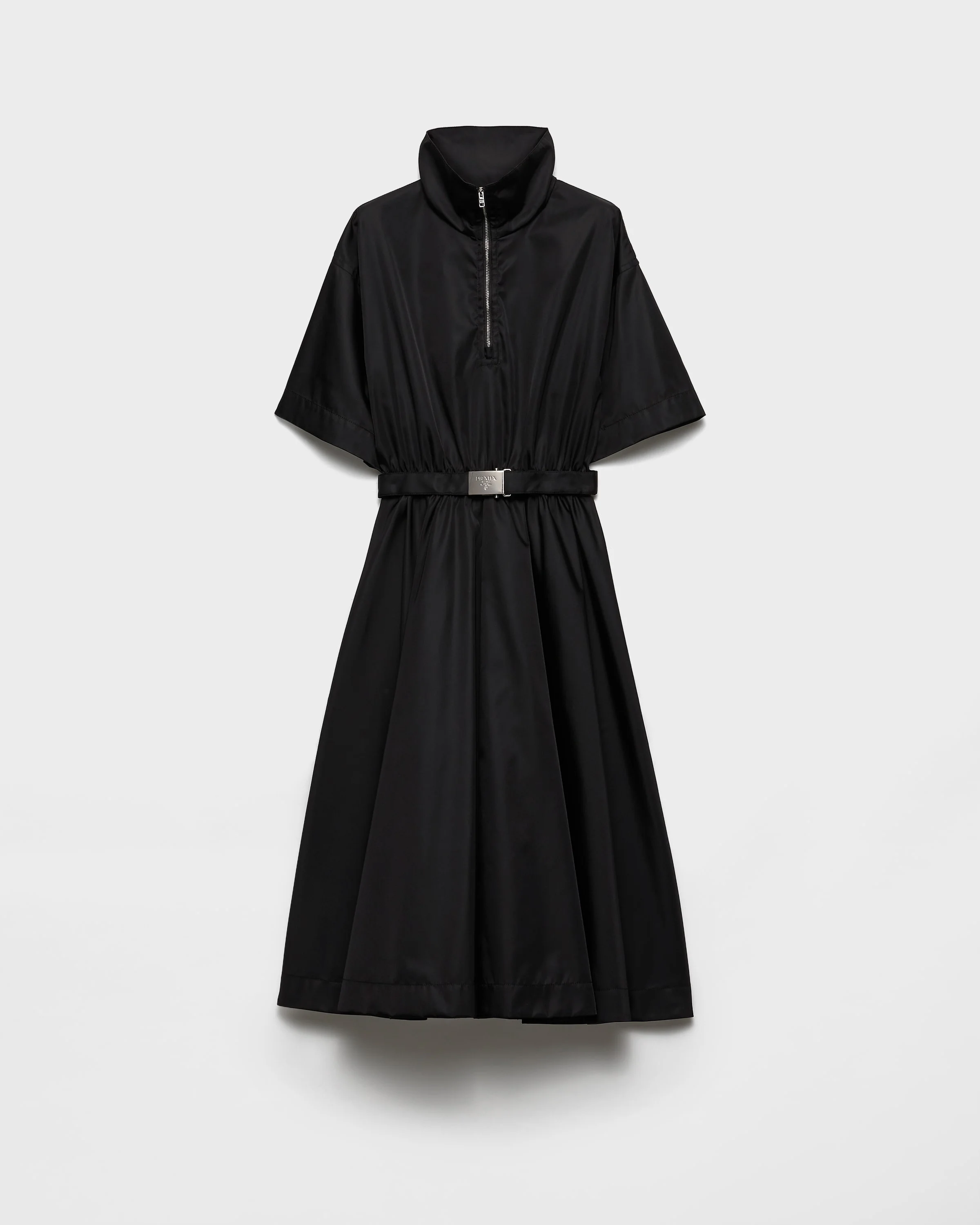 Short-sleeved Re-Nylon midi-dress - 1