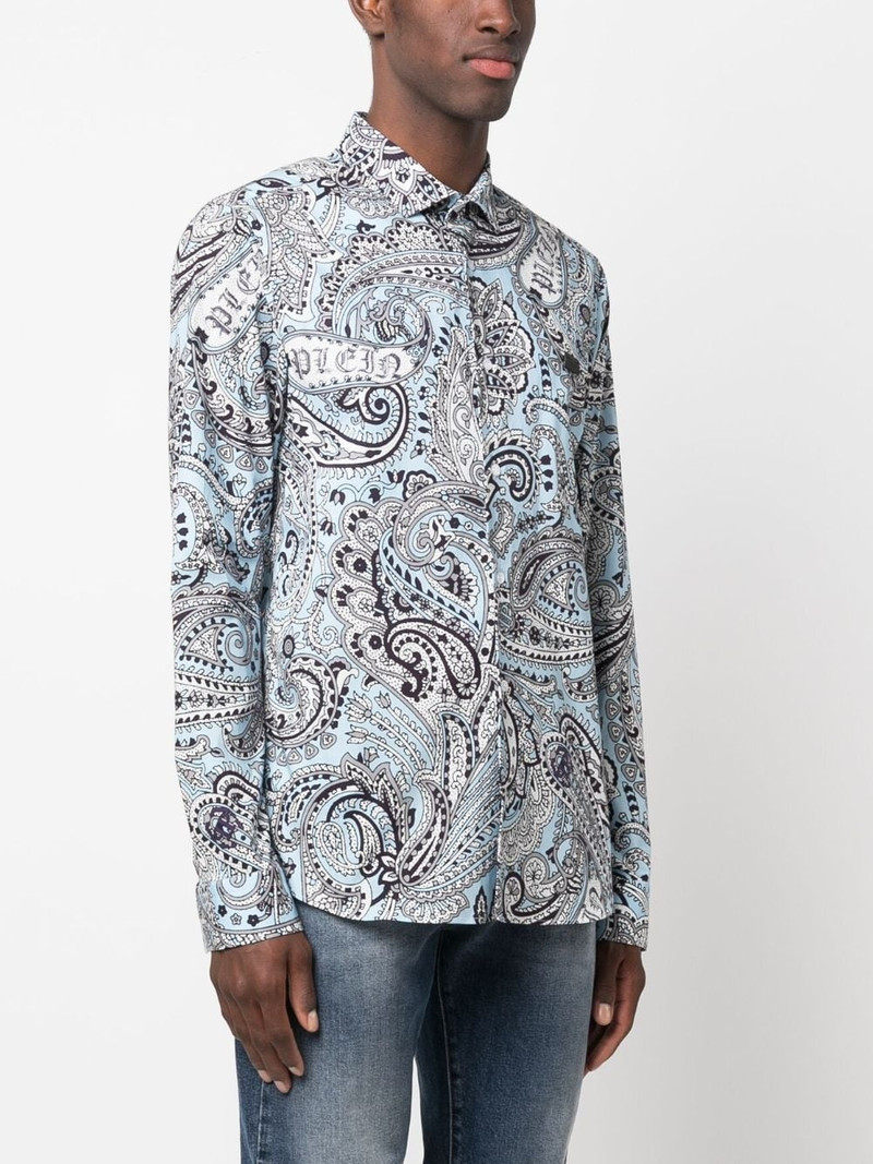 Paisley-print long-sleeved shirt 3