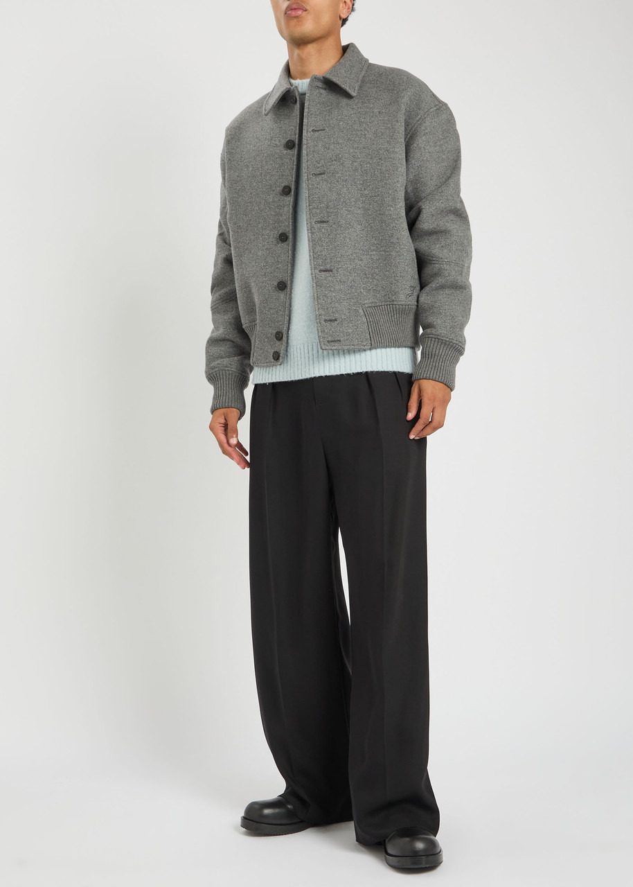 Jacquemus Le Feltro Melange Wool Bomber Jacket - 4