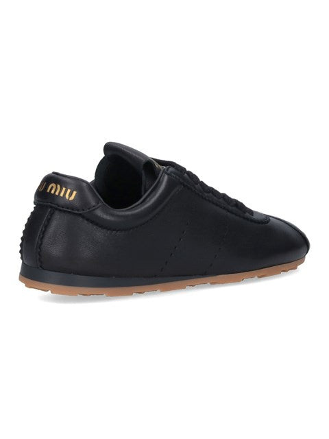Miu Miu Women Lamb Nappa 'Plume' Sneakers - 4