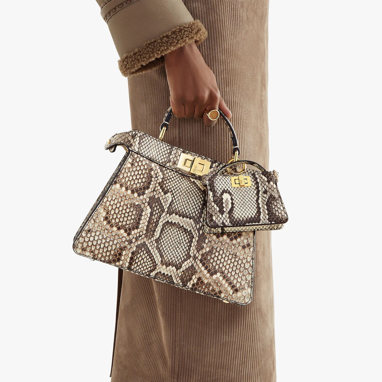 Brown python charm - 4