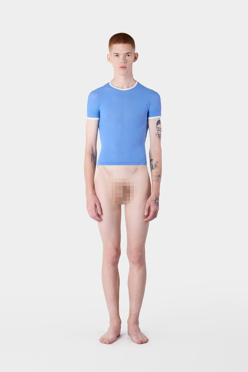 SUPER STRETCH SHORTSLEEVE TOP / sapphire blue 4