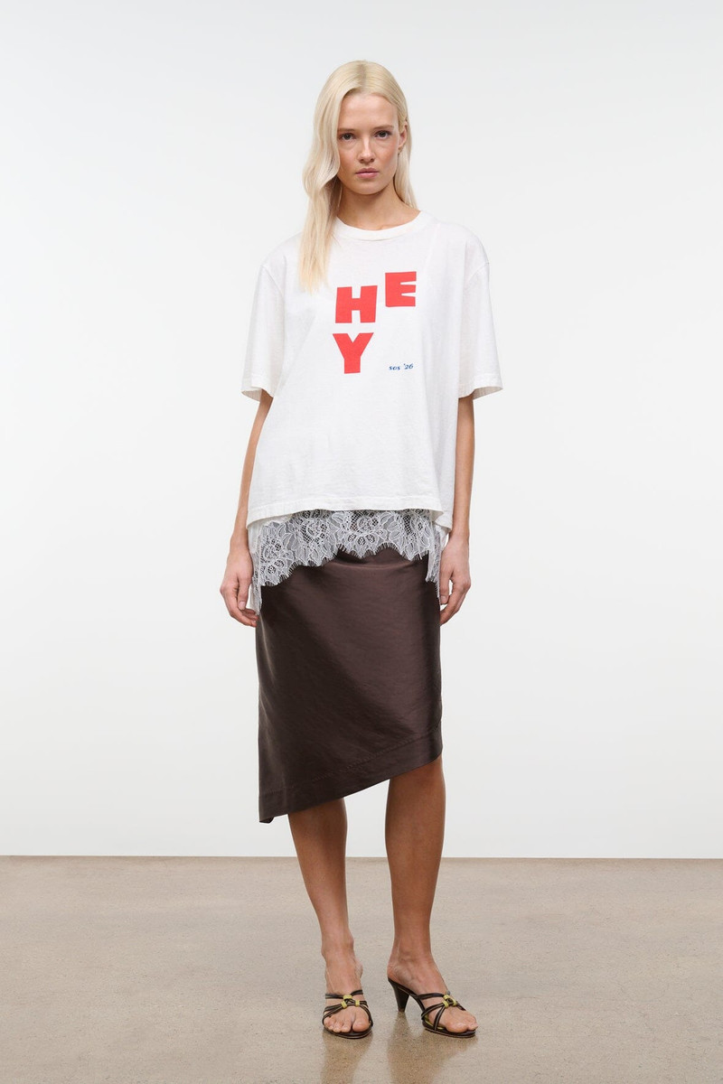 STAUD LIAM RELAXED TEE HEY 4