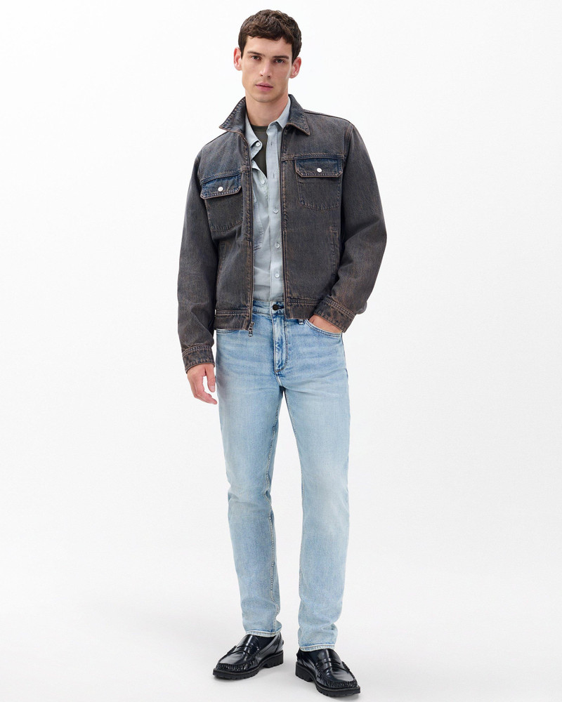 rag & bone Beau Infuse Denim Trucker Jacket
Authentic Rigid in Infuse Ochre Blue outlook
