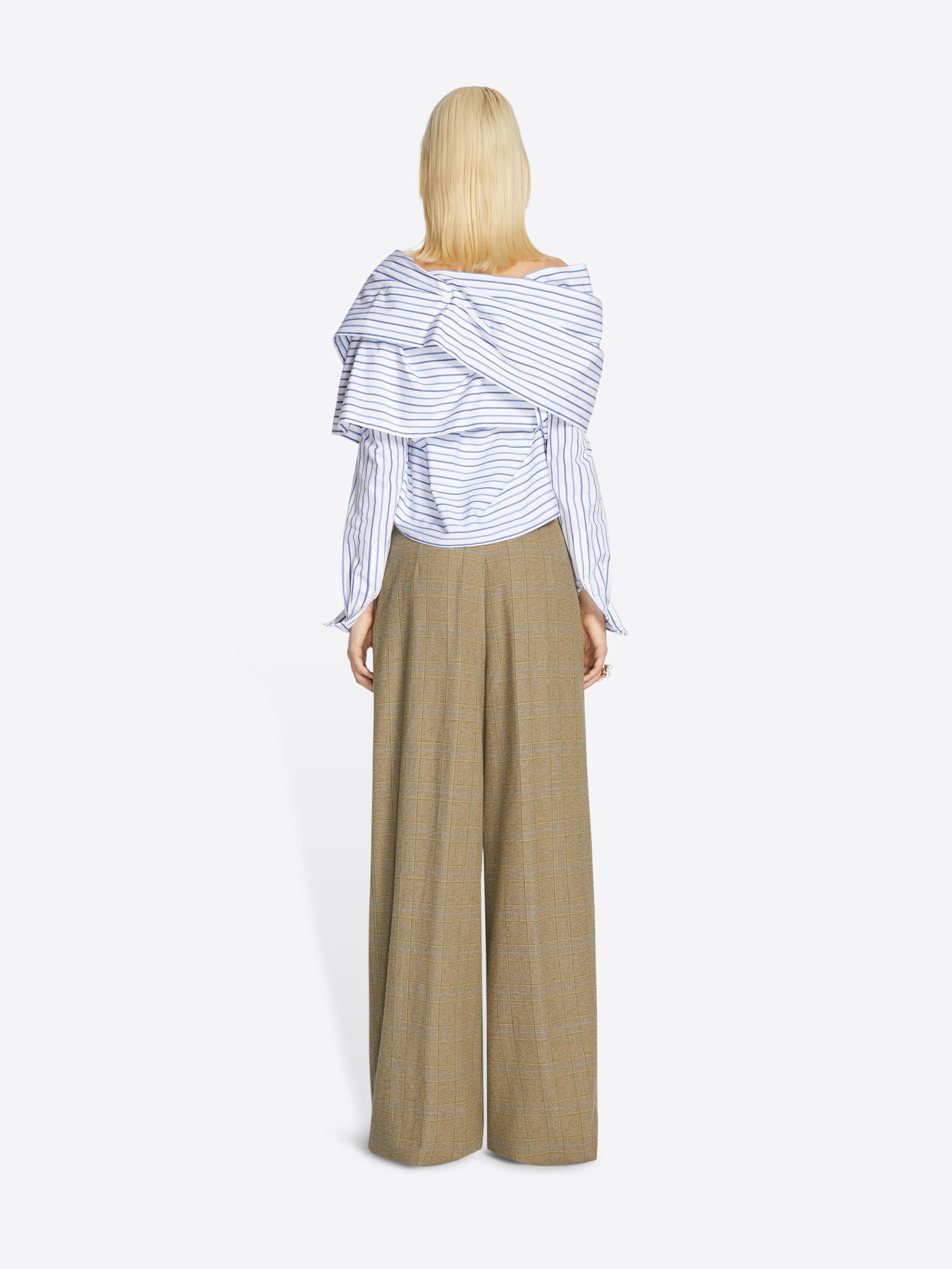 WIDE PLEATED PANTS - 4