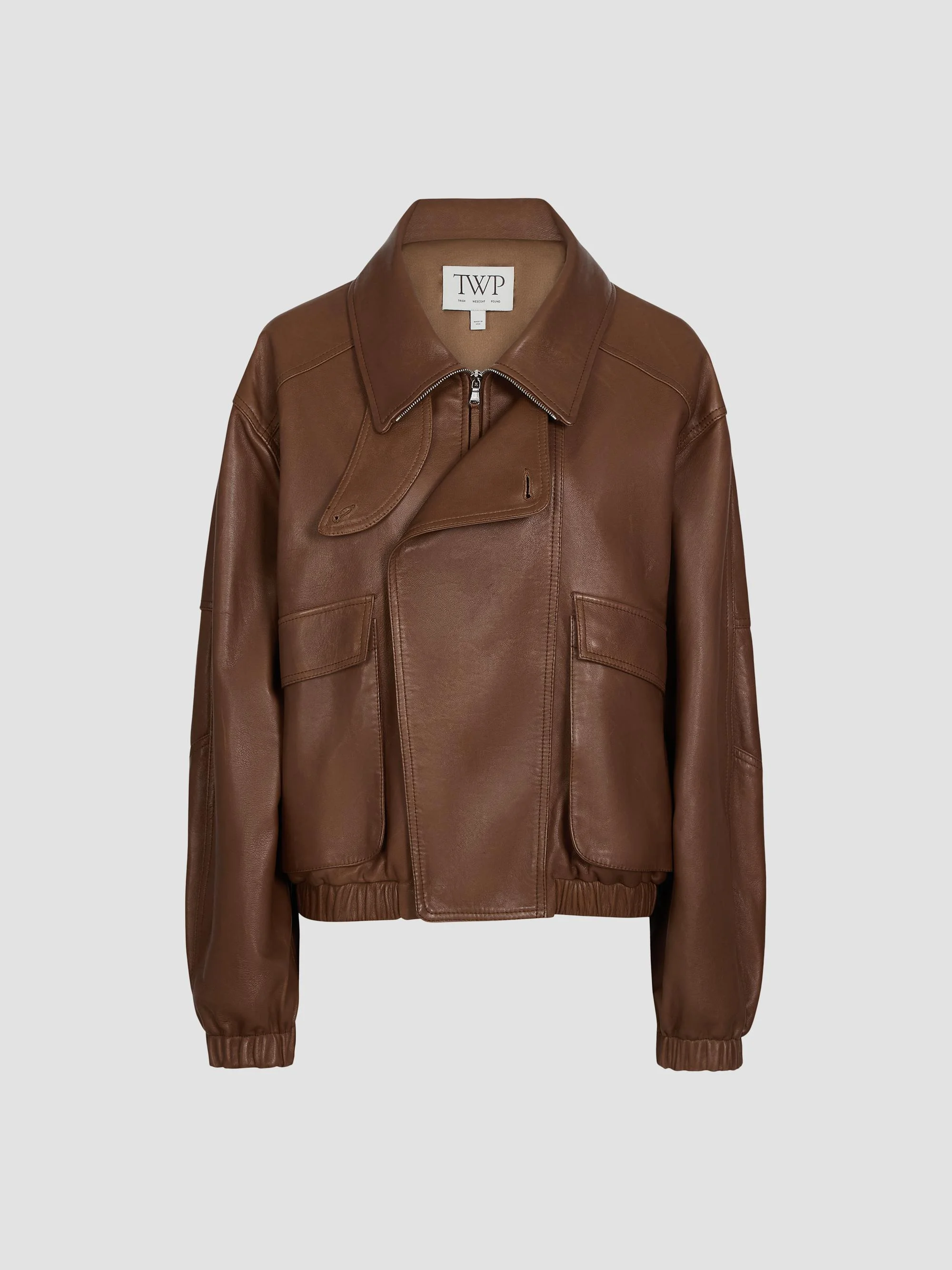 Women's Hunter Leather Jacket - Bison - 1