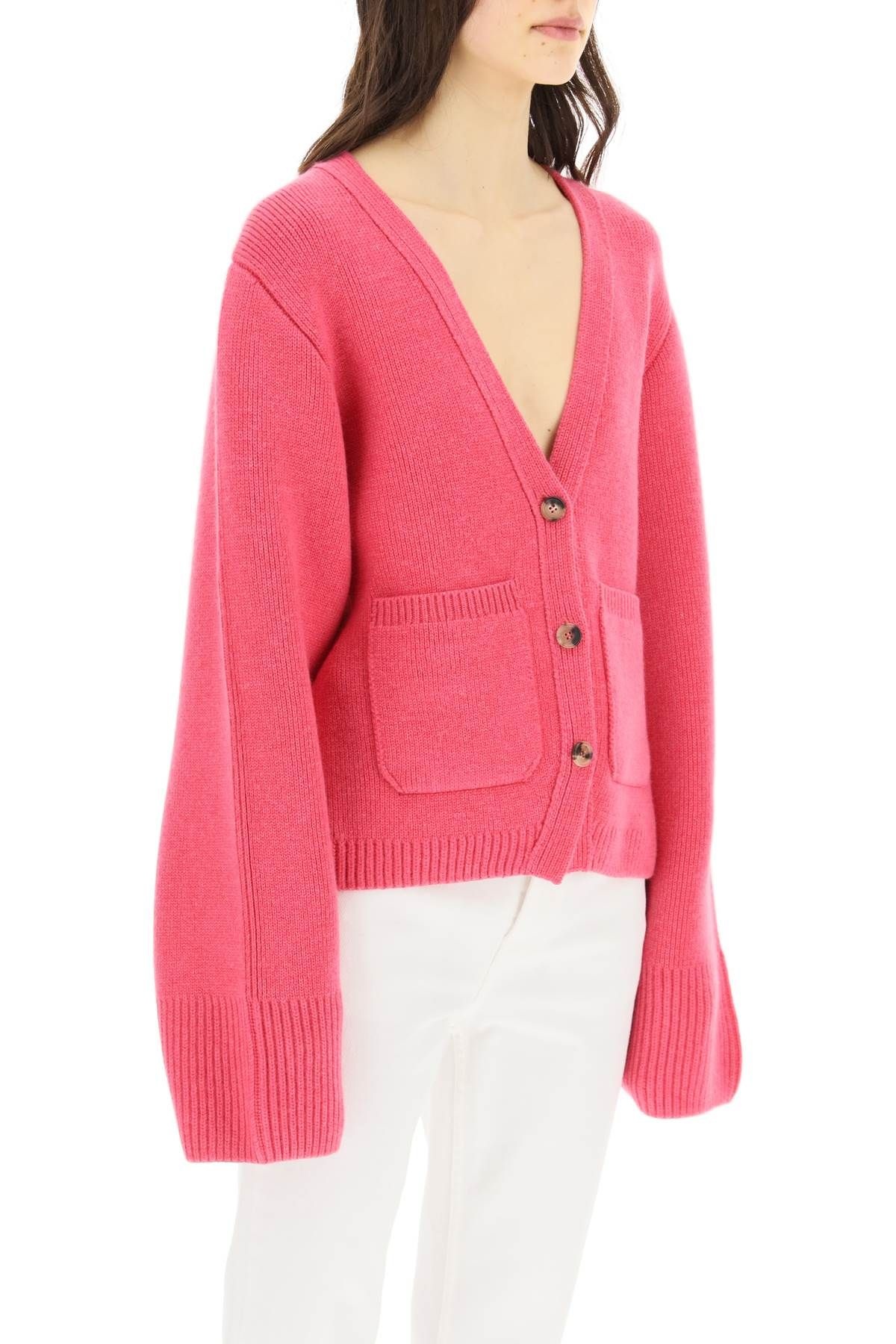 SCARLET CASHMERE CARDIGAN - 3