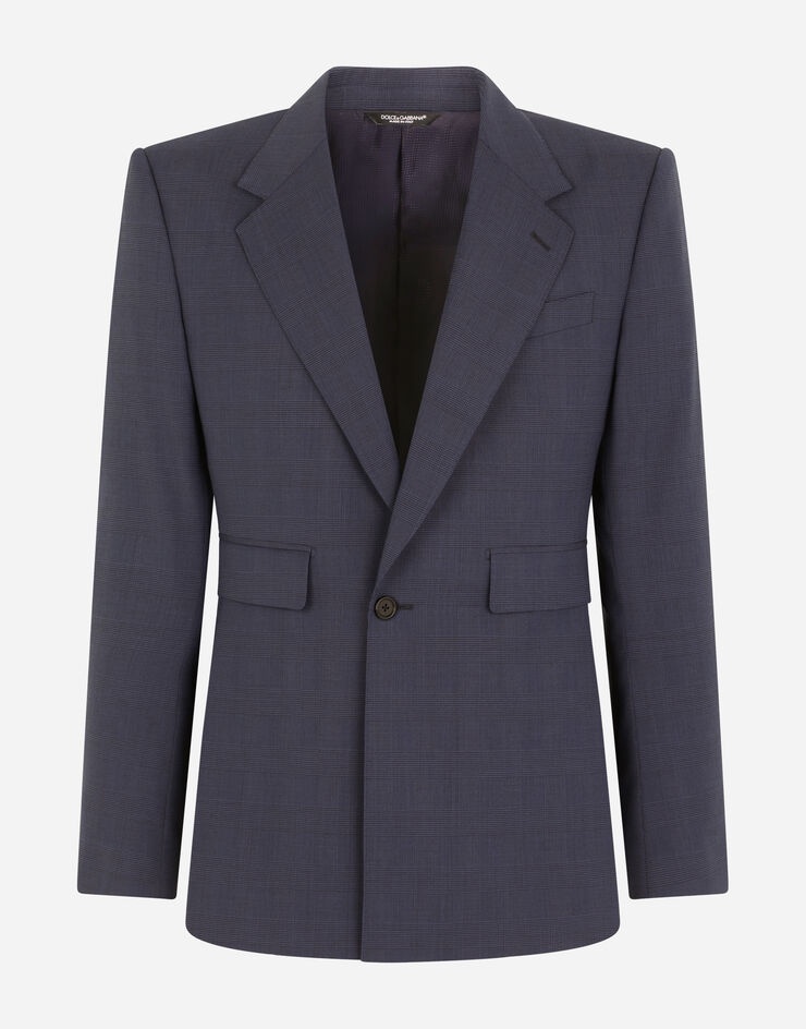 Stretch glen plaid wool Sicilia-fit suit - 3