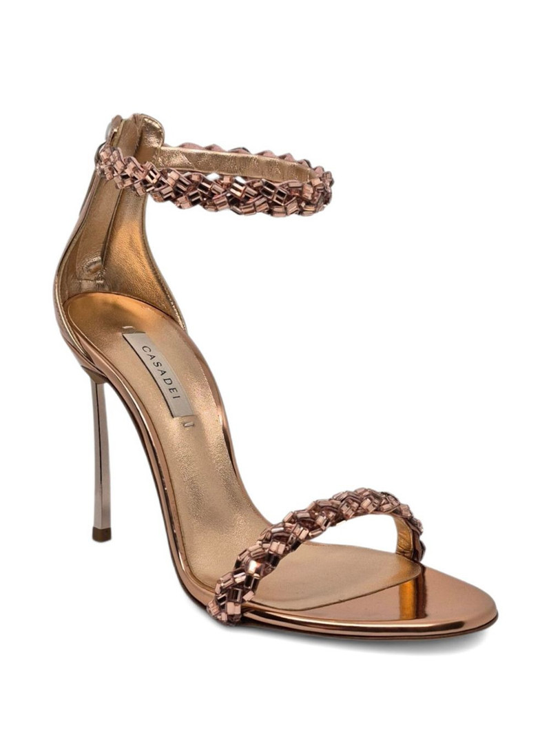 CASADEI beaded heeled sandals outlook