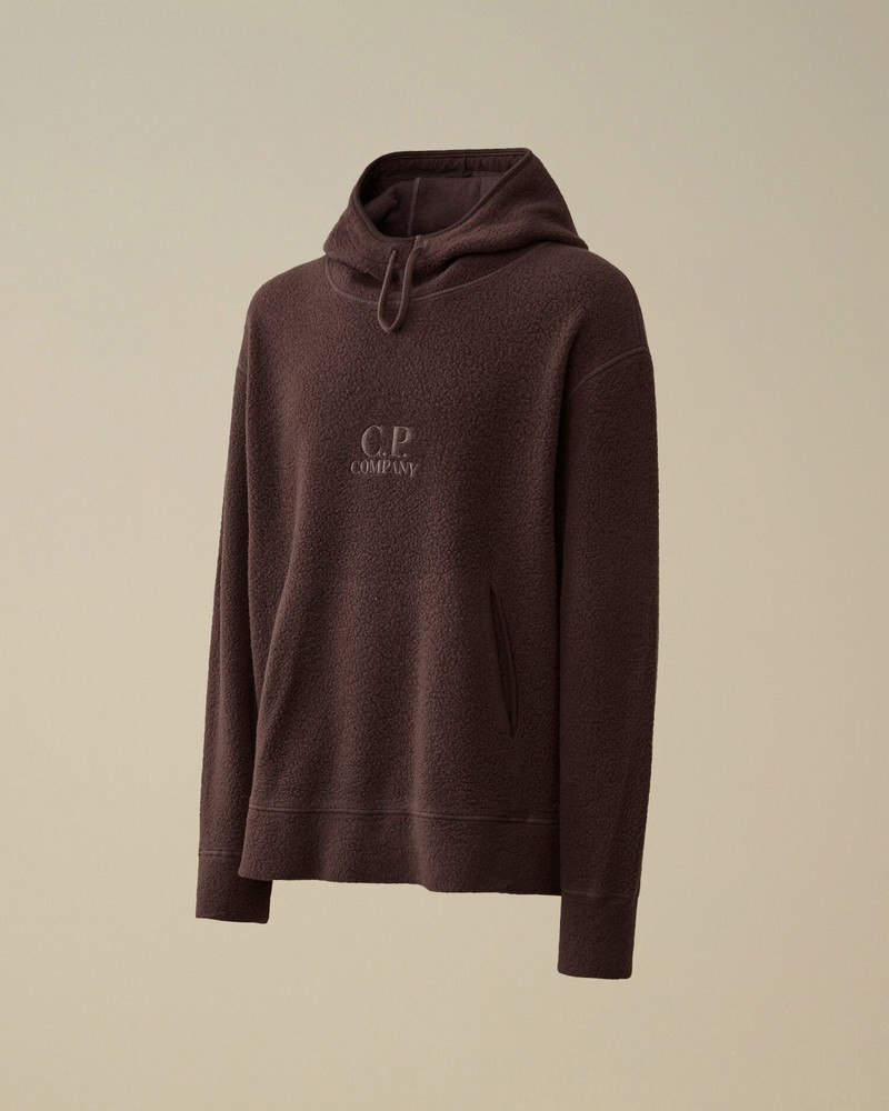 Wool Polar Fleece Hooded Sweatshirt 7