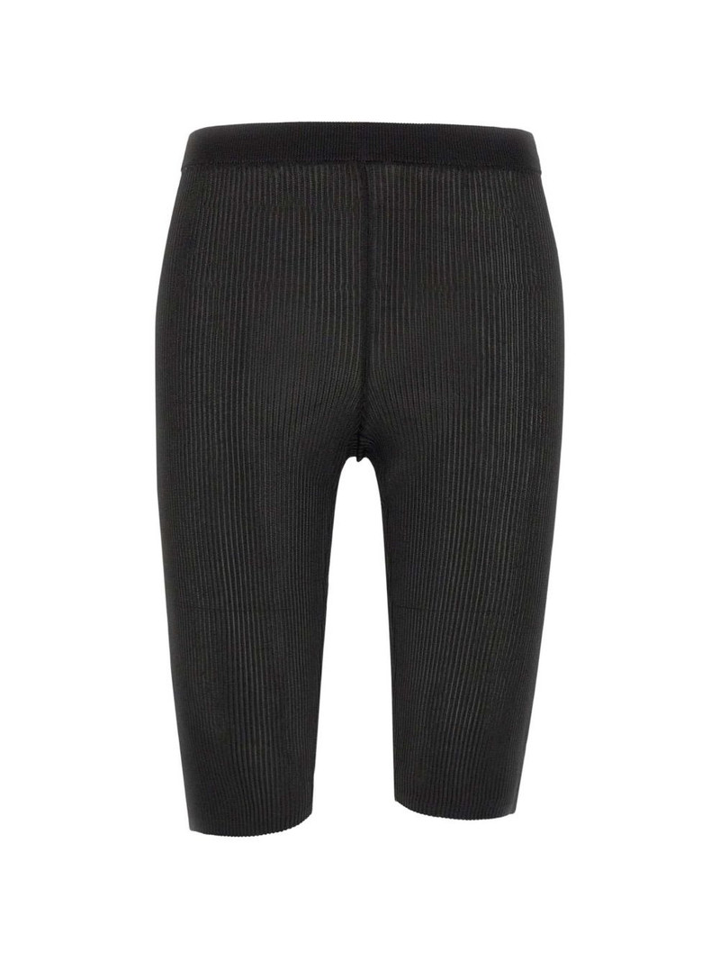 Ena ribbed elasticated waistband shorts 1