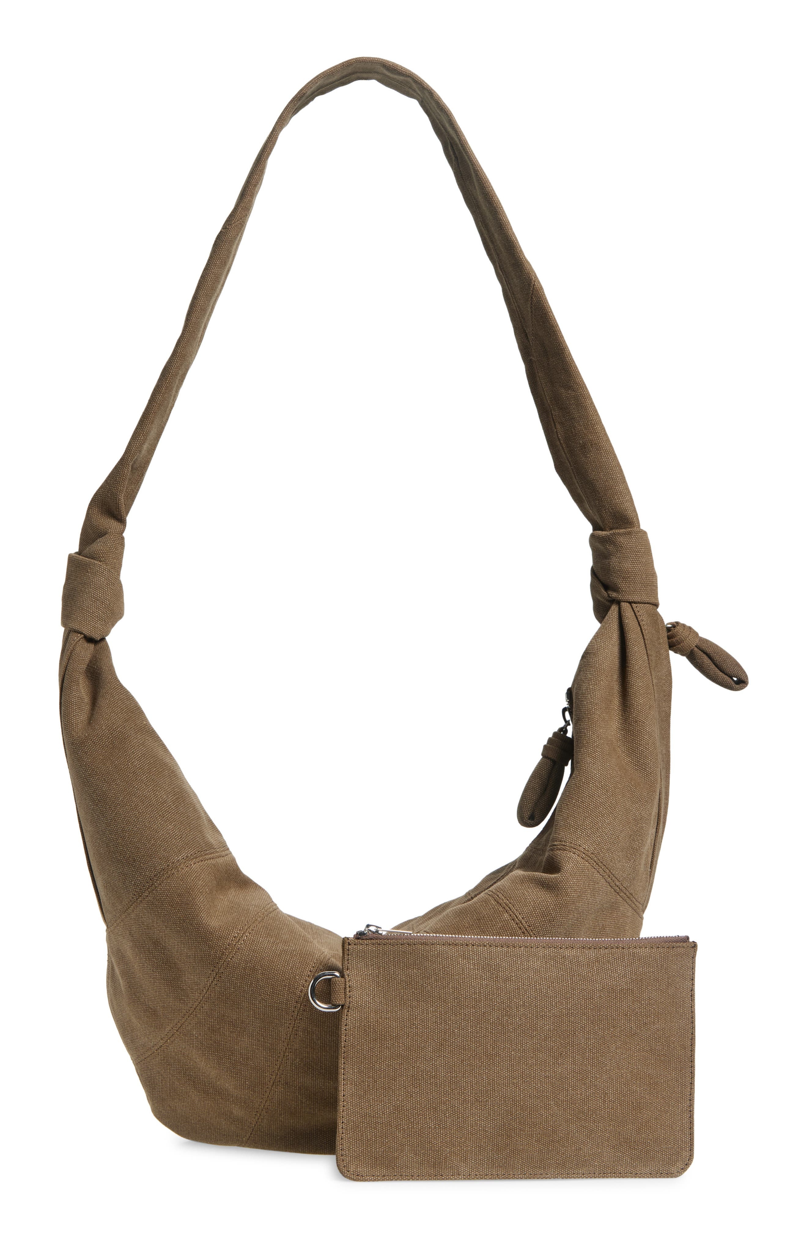 Lemaire X-Large Croissant Canvas Shoulder Bag in Brown at Nordstrom - 3