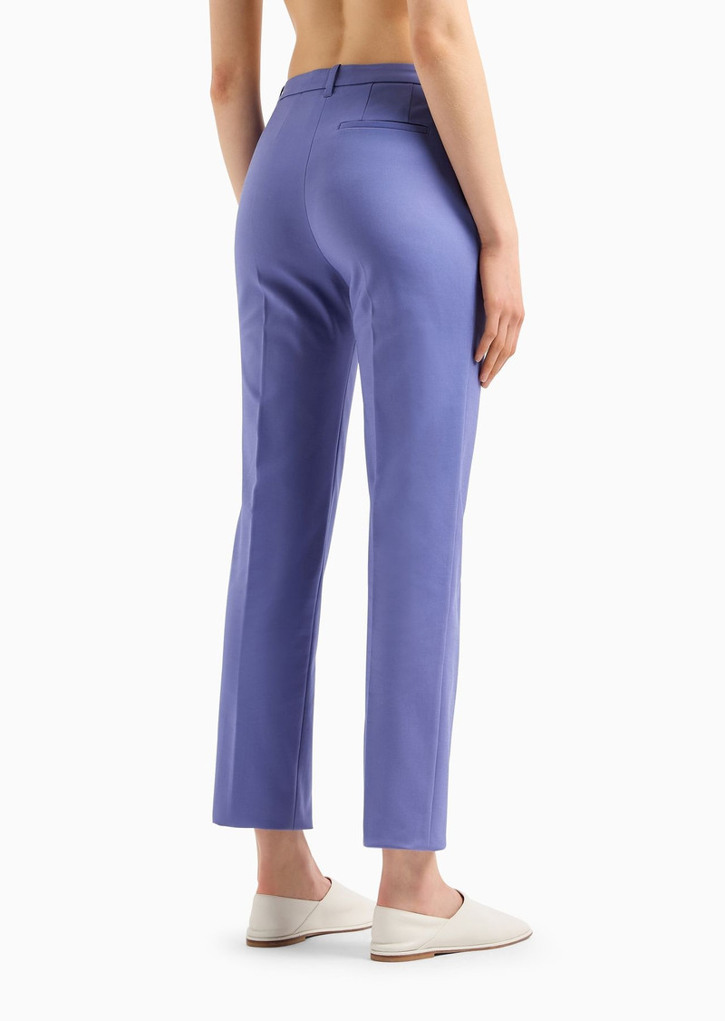 Couture cotton-blend slim-fit trousers 3