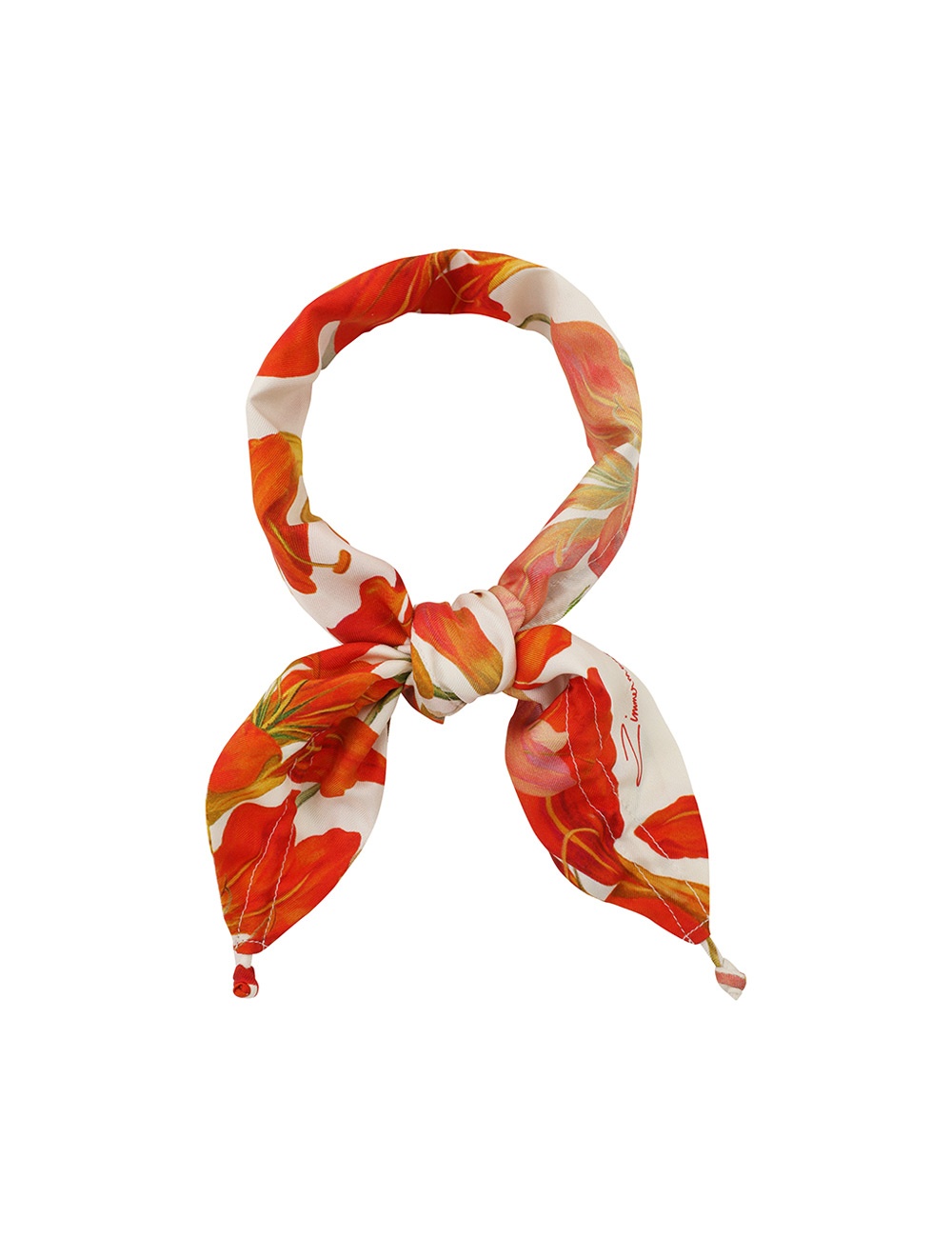 FLOWER NECK SCARF - 1
