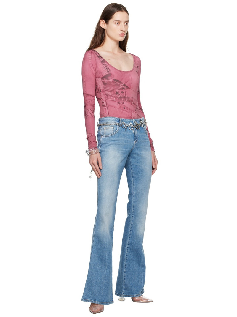 Blumarine Blue Five-Pocket Jeans outlook