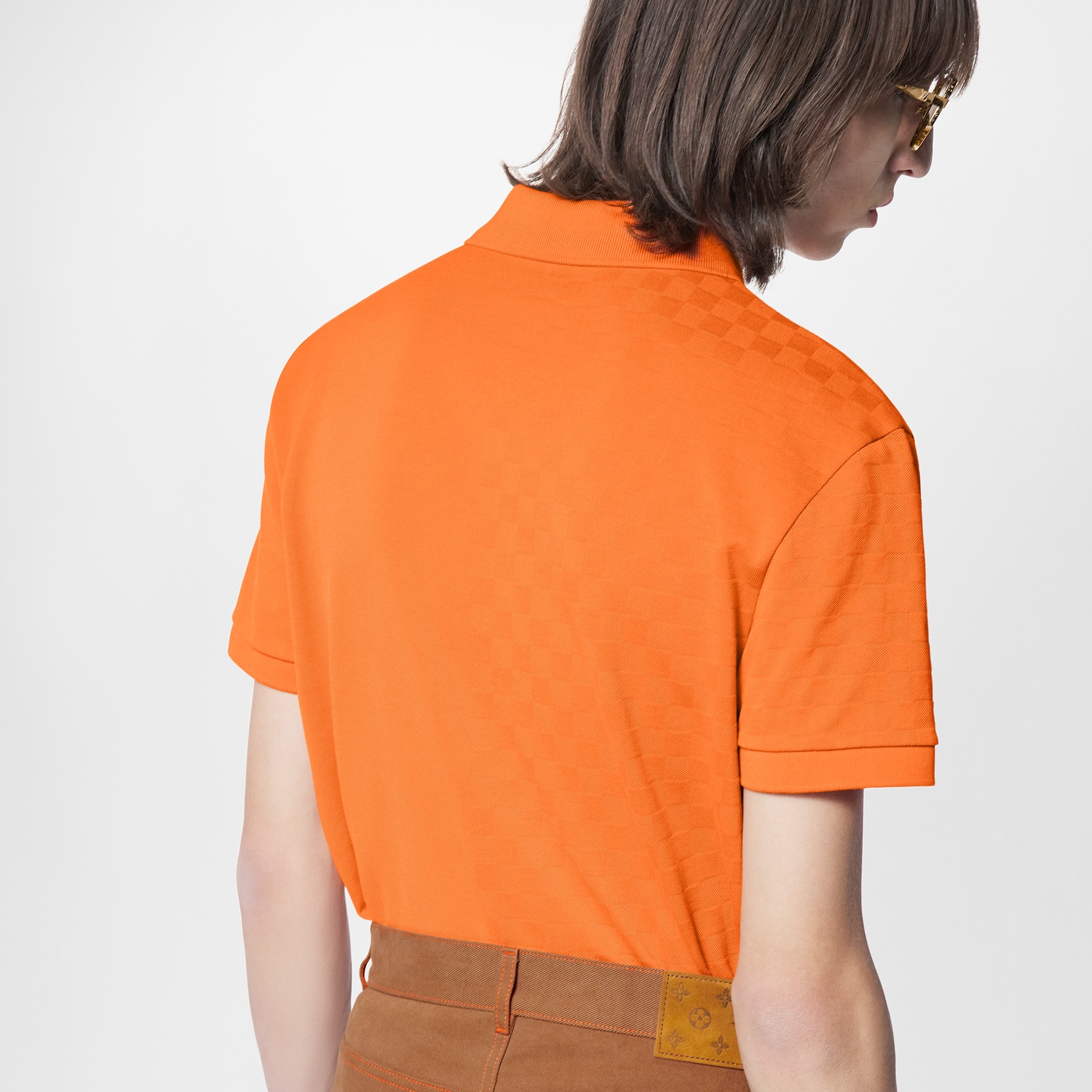 LVSE Half Damier Pocket Polo - 5