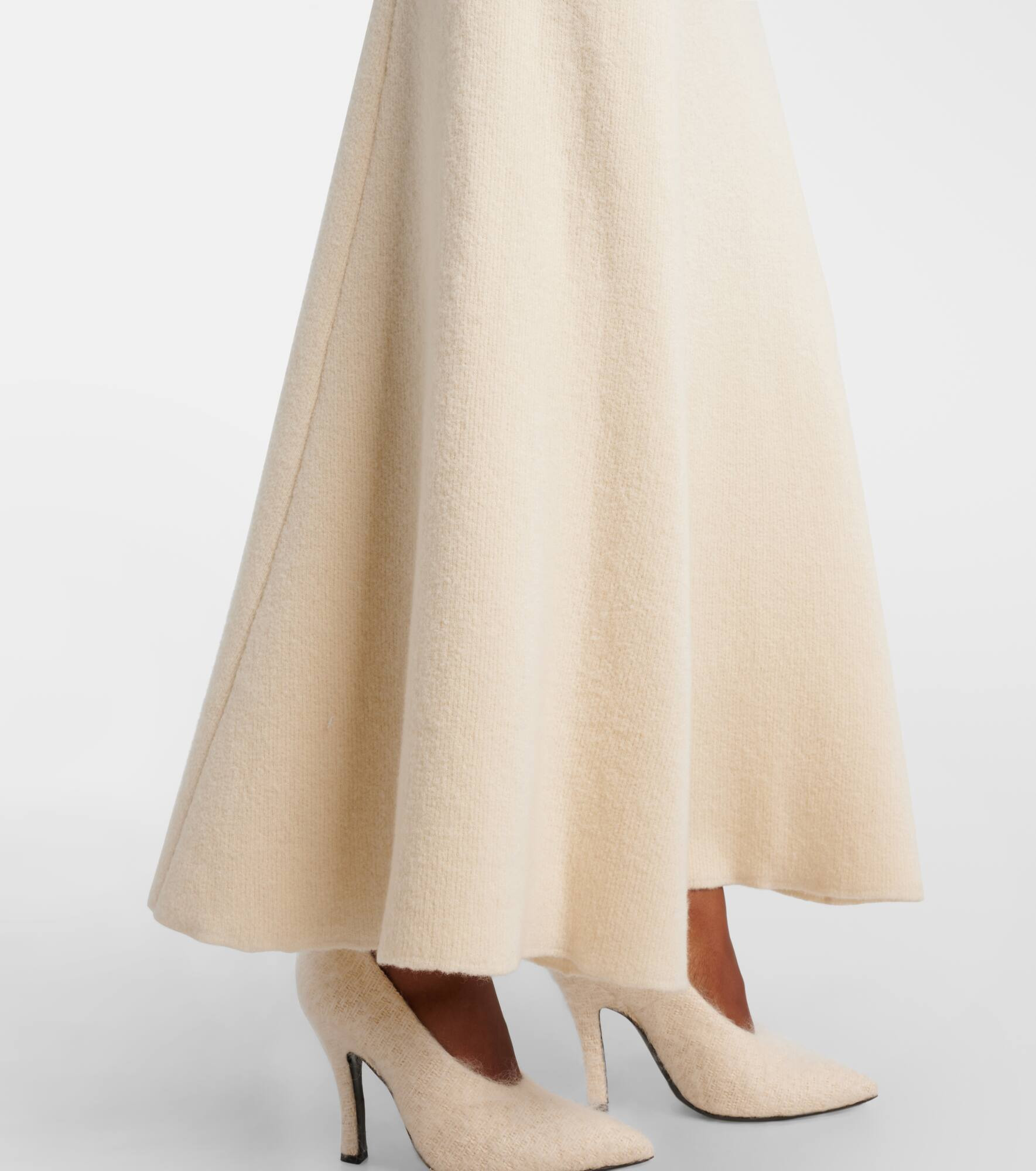 Wool, silk, and cashmere maxi dress - 5