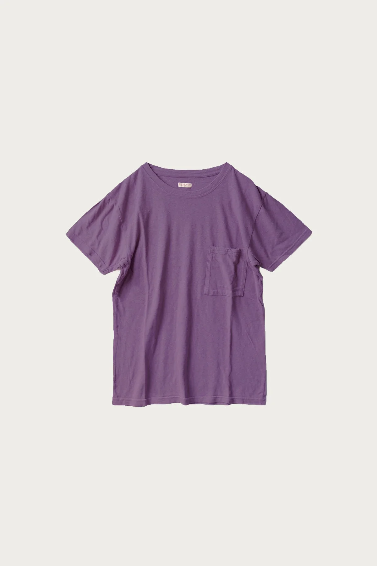 Gauze Jersey Crew Pocket T - Purple - 1