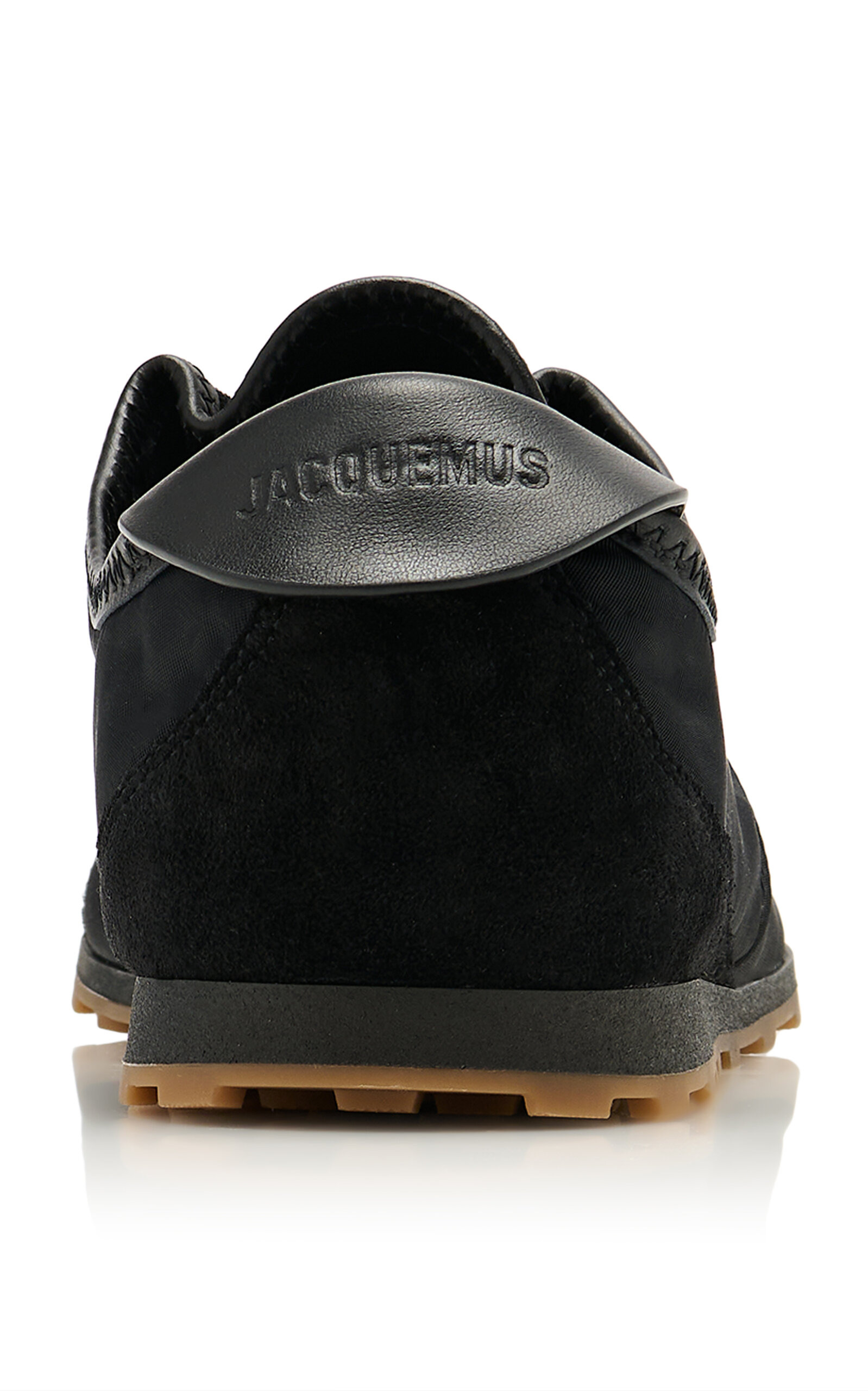 The Tennis Suede-Trimmed Sneakers black - 5