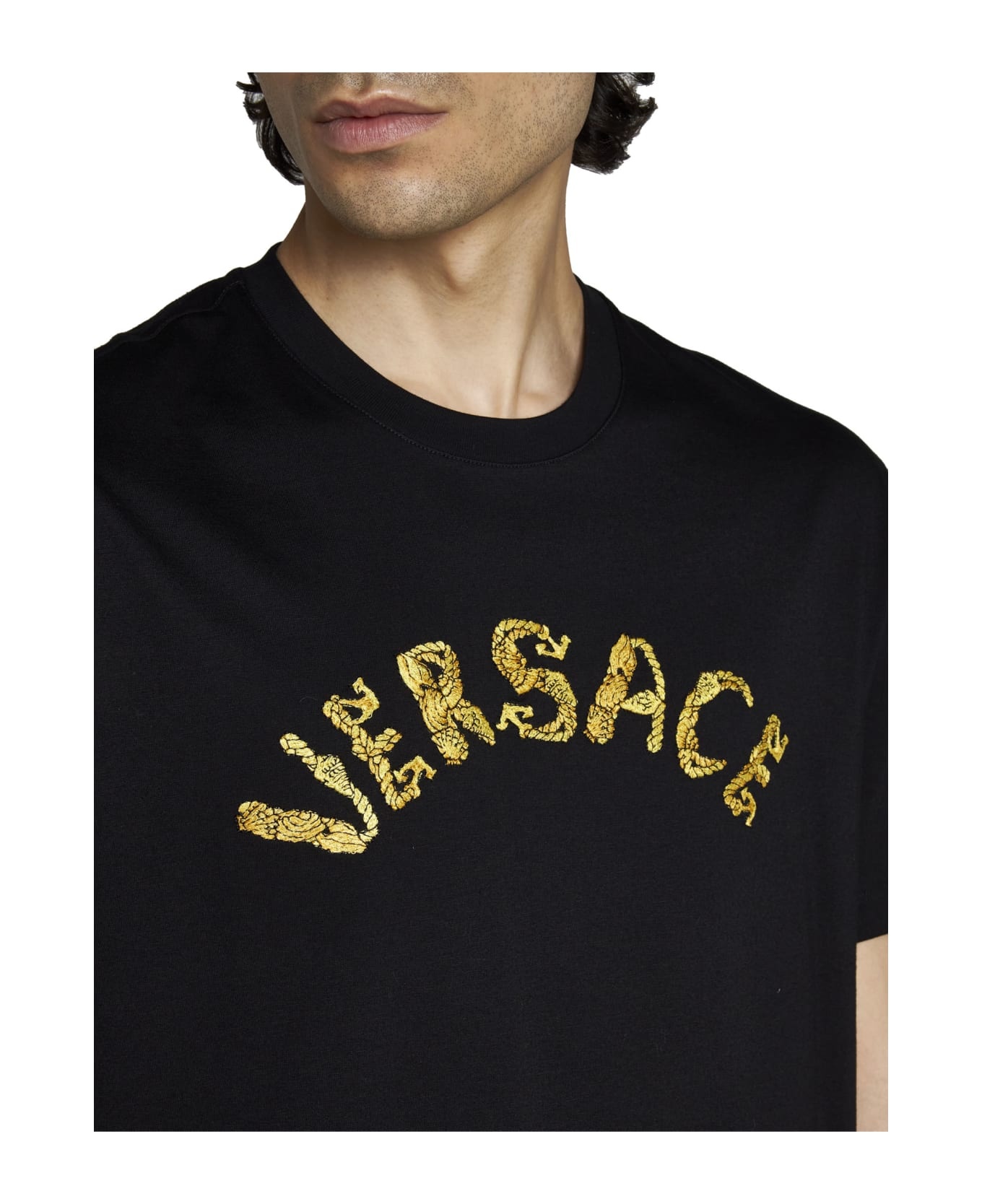 Black Cotton T-shirt - 5