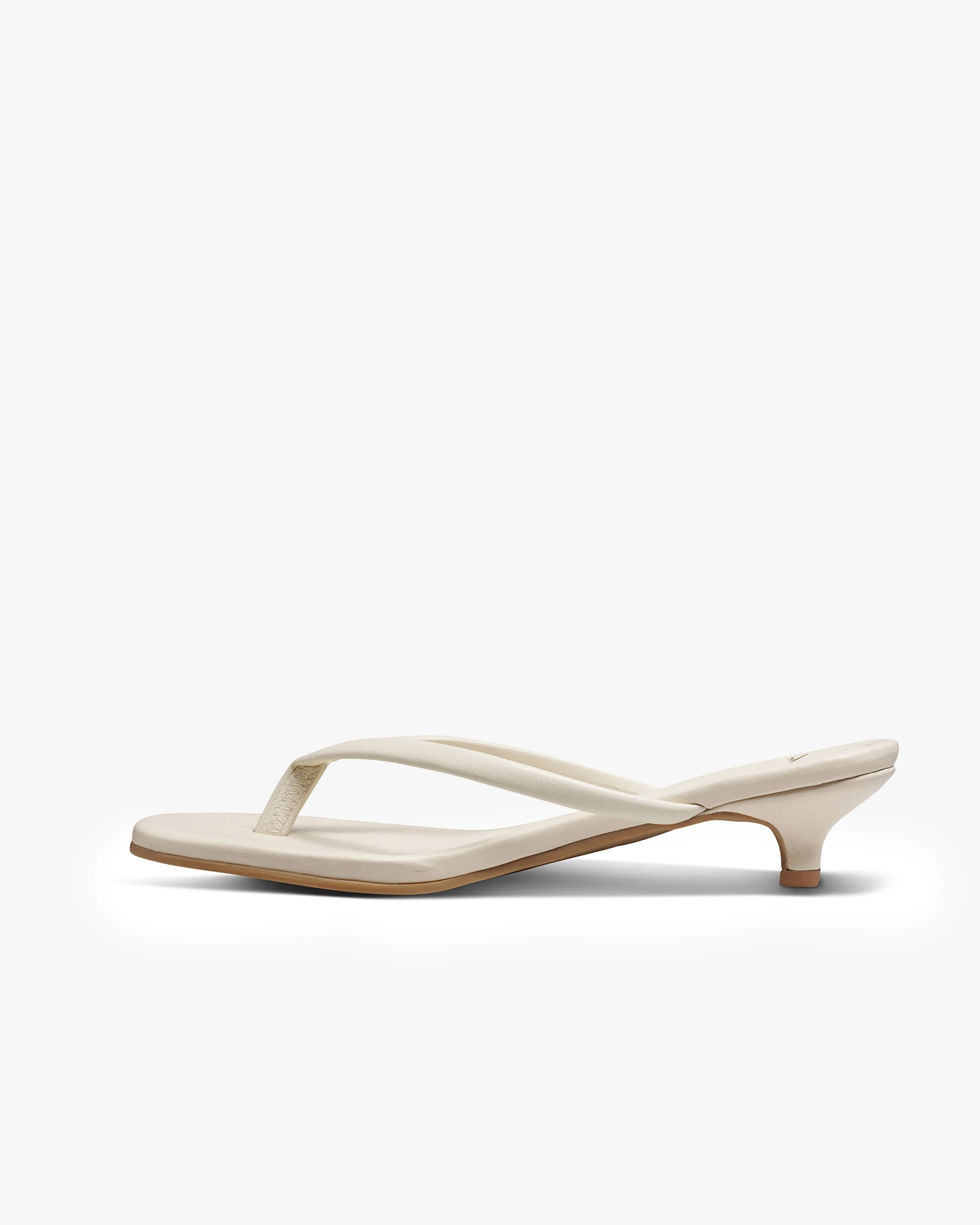 Corella Leather Kitten Heel Thong Sandal - 1