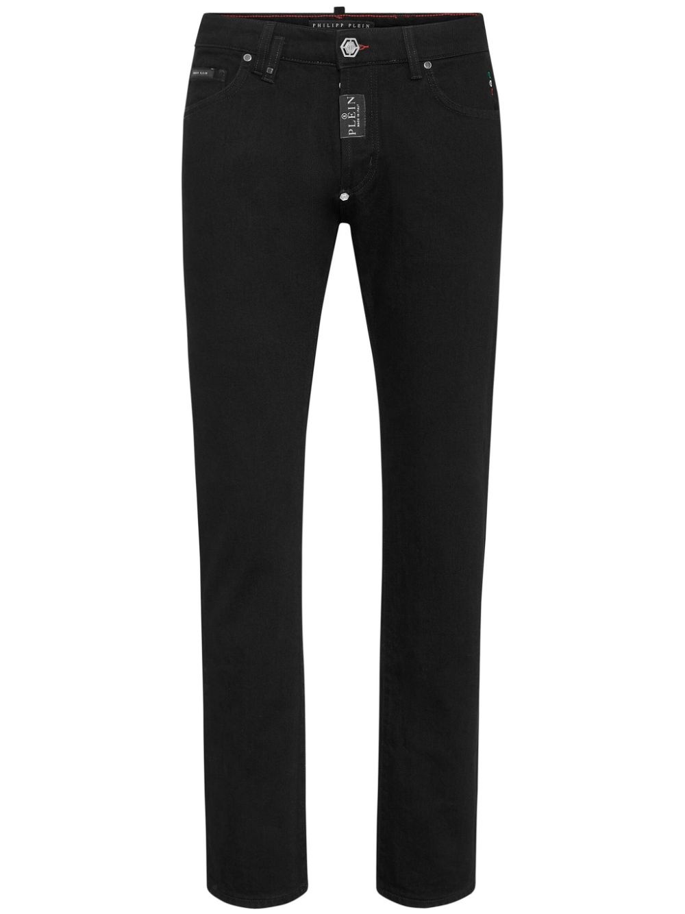 mid-rise straight-leg jeans - 1