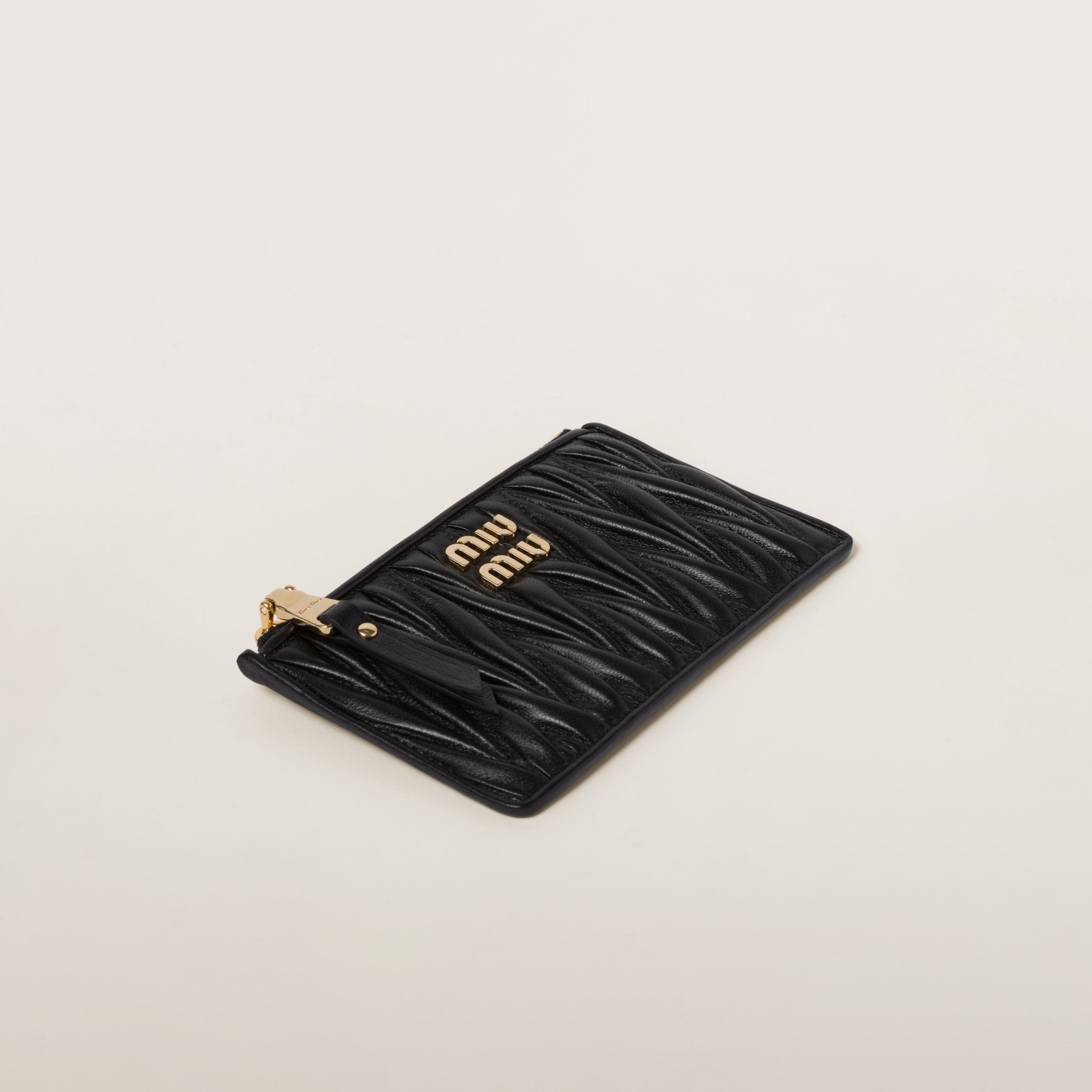 Matelassé nappa leather envelope wallet - 4