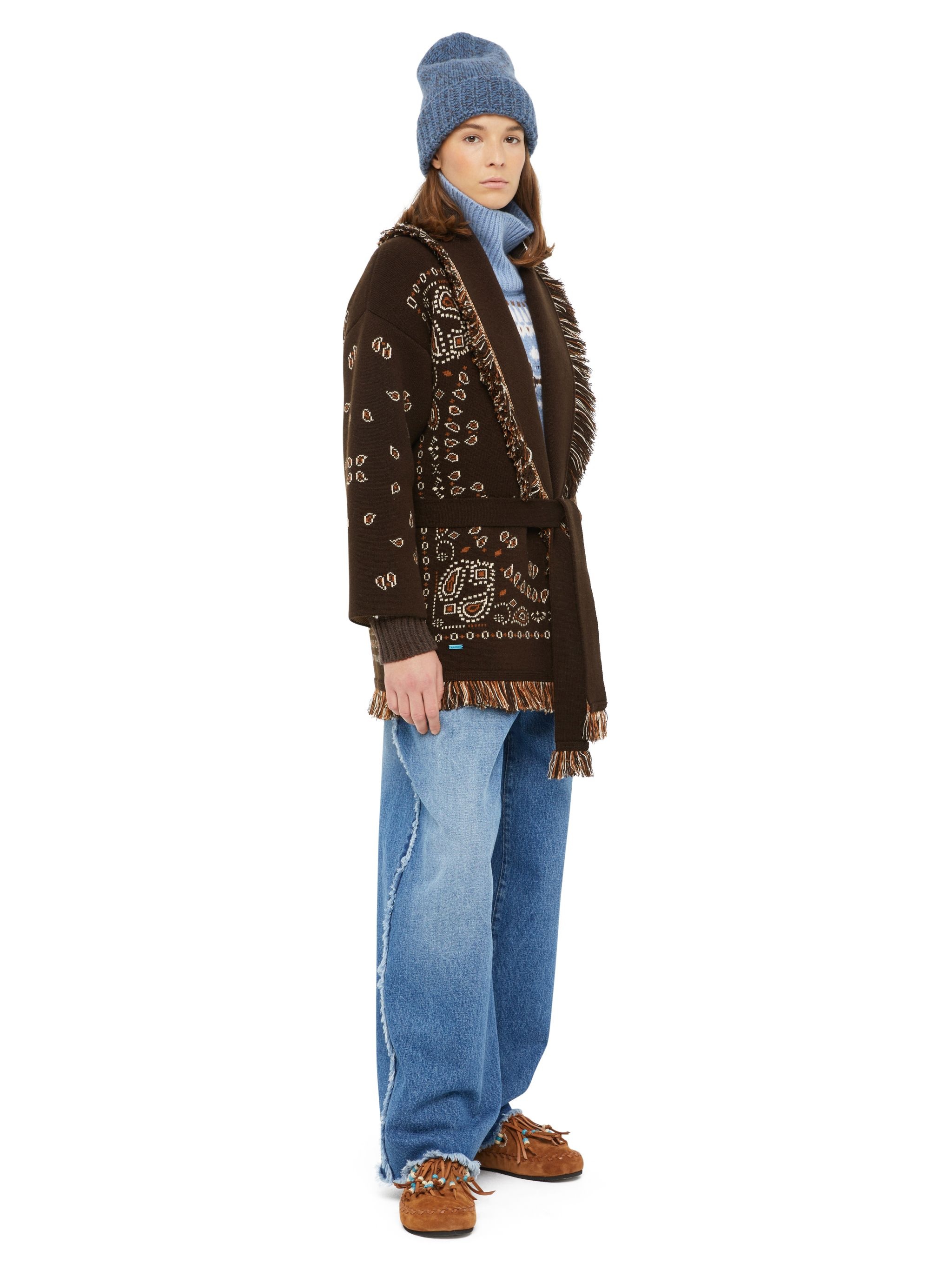 Bandana Jacquard Cardigan - 5