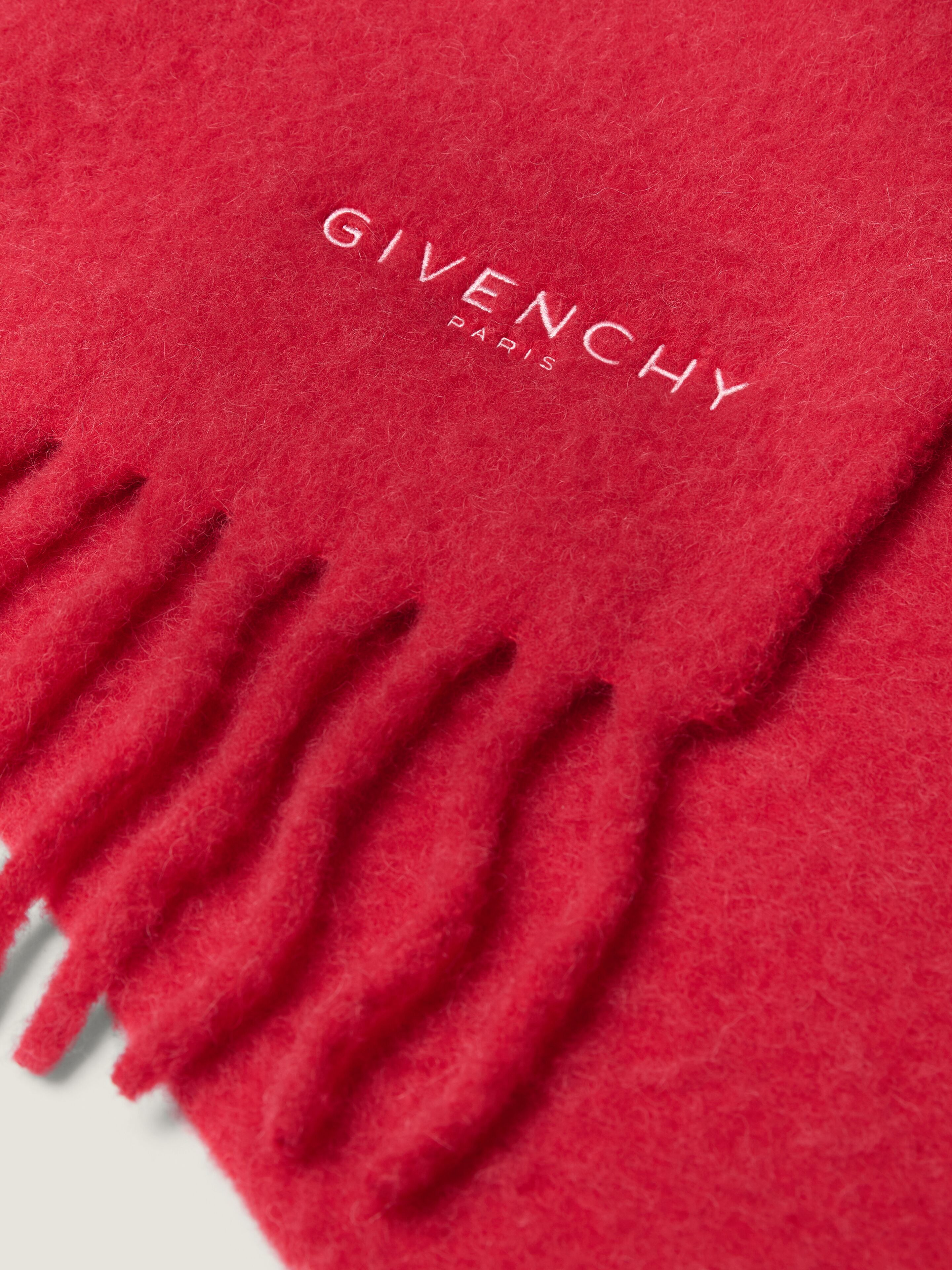 GIVENCHY PARIS LARGE SCARF IN ALPACA WOOL - 2