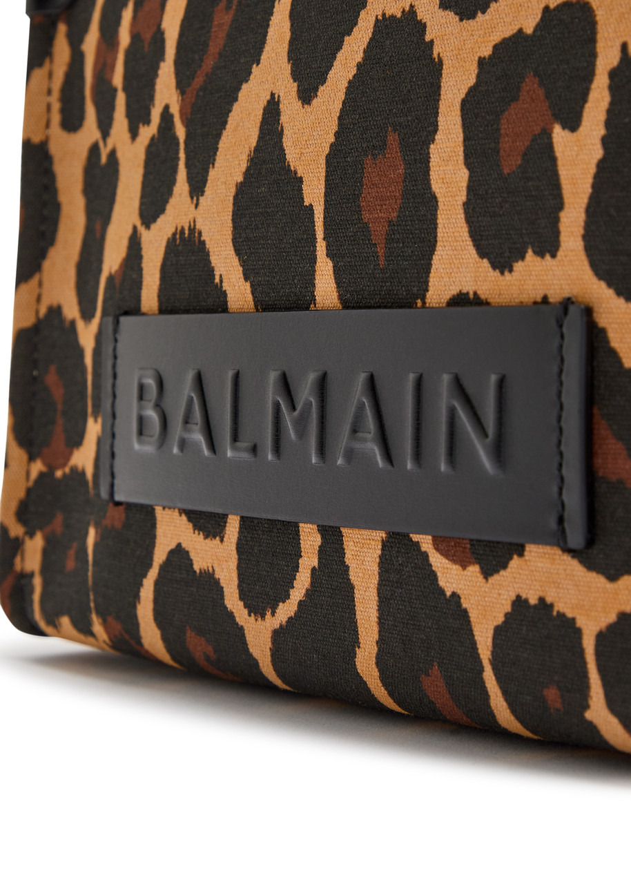 Balmain B-army 36 Leopard-print Canvas Tote - 3