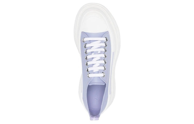 (WMNS) Alexander McQueen Tread Slick Sneakers 'Blue White' 702042WHZ625439 - 4