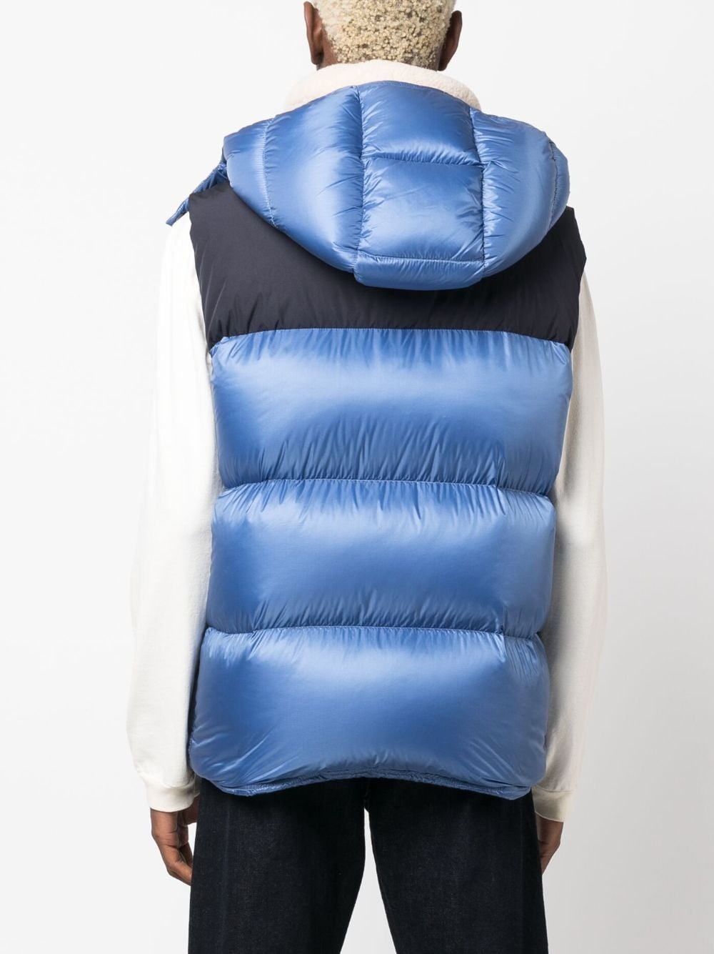 feather-down hooded gilet - 4