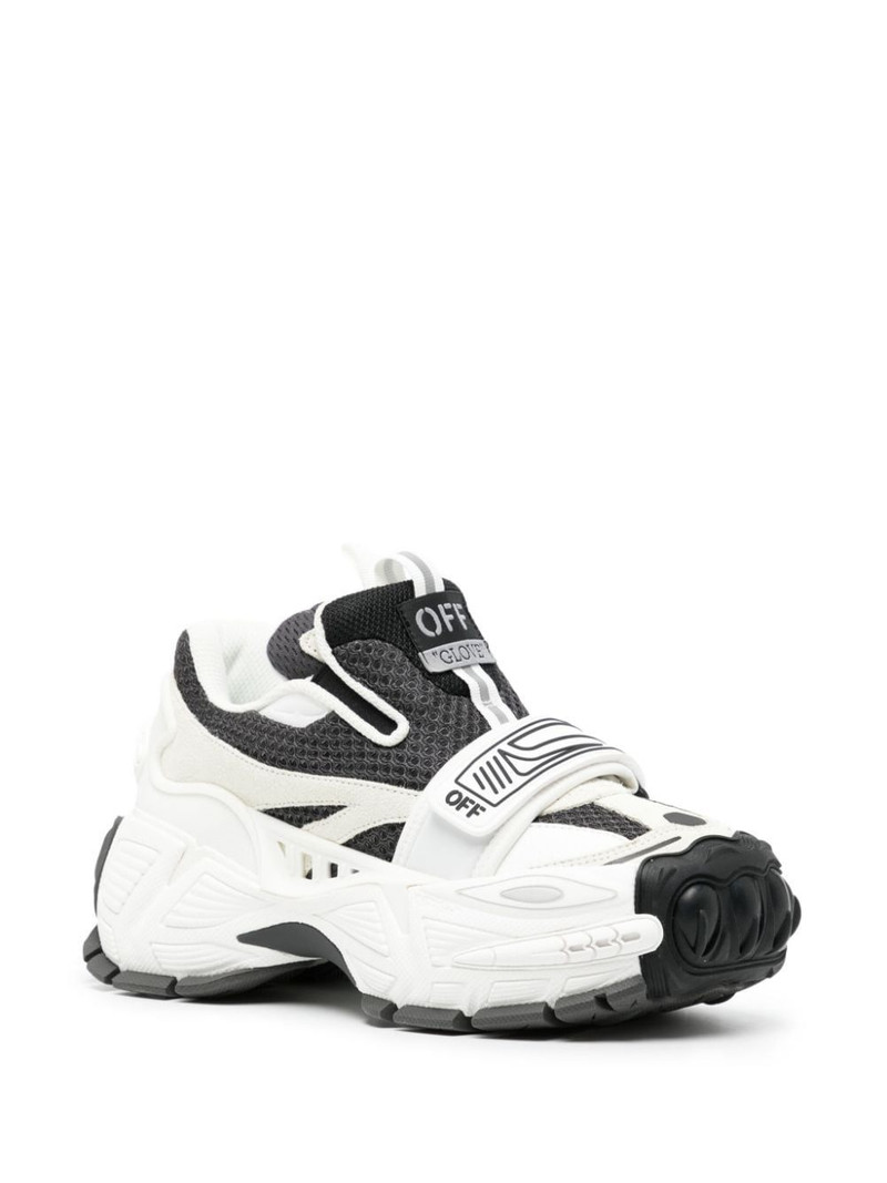 화이트 & 블랙 장갑 슬립 에 Sneakers 4