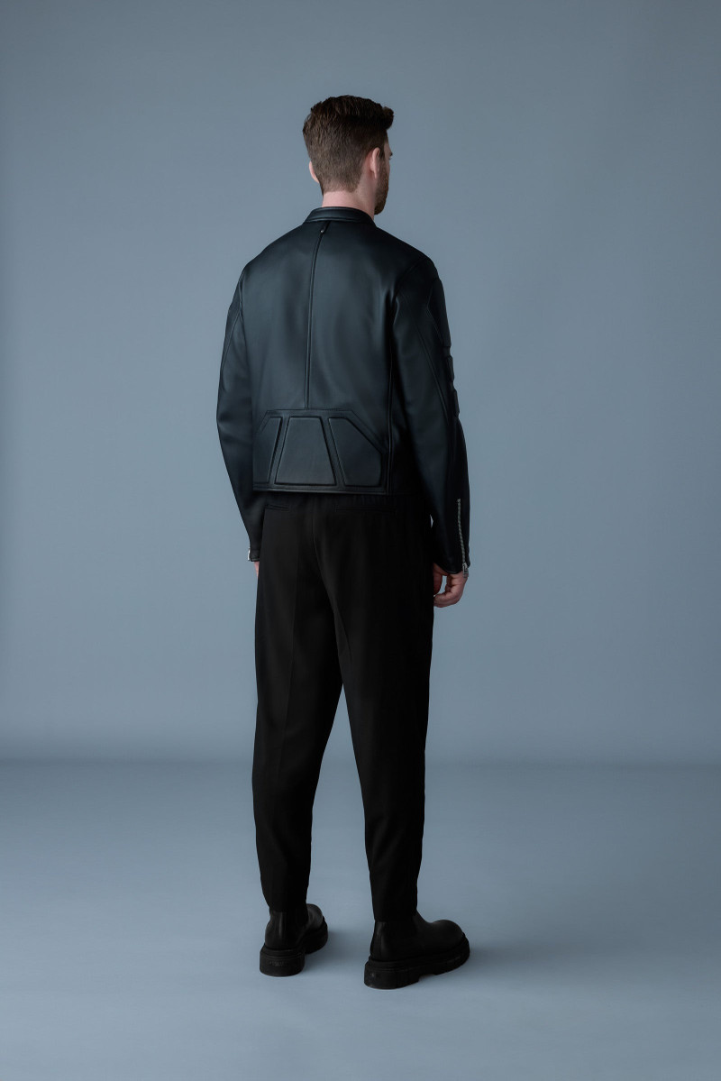 CANNON Padded moto racer leather jacket 4