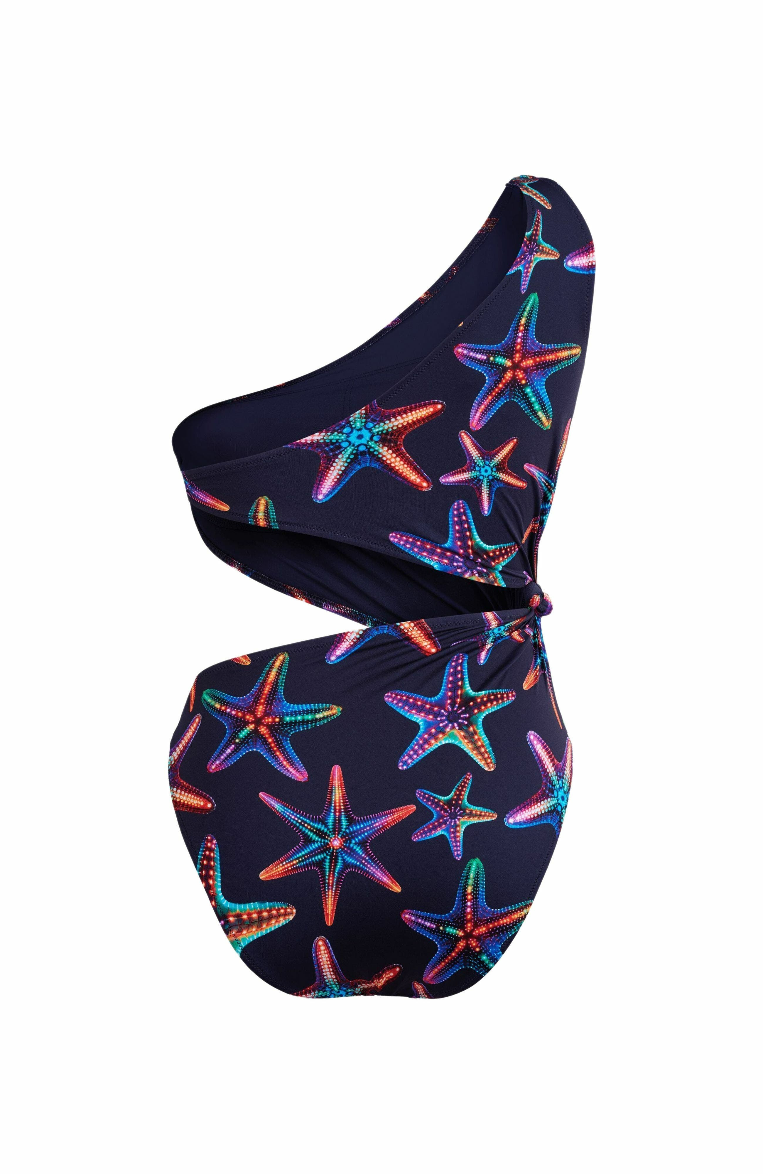 Vilebrequin Women's Disco Stars Assymetric Bikini One-Piece Swimsuit in Bleu Marine at Nordstrom - 3