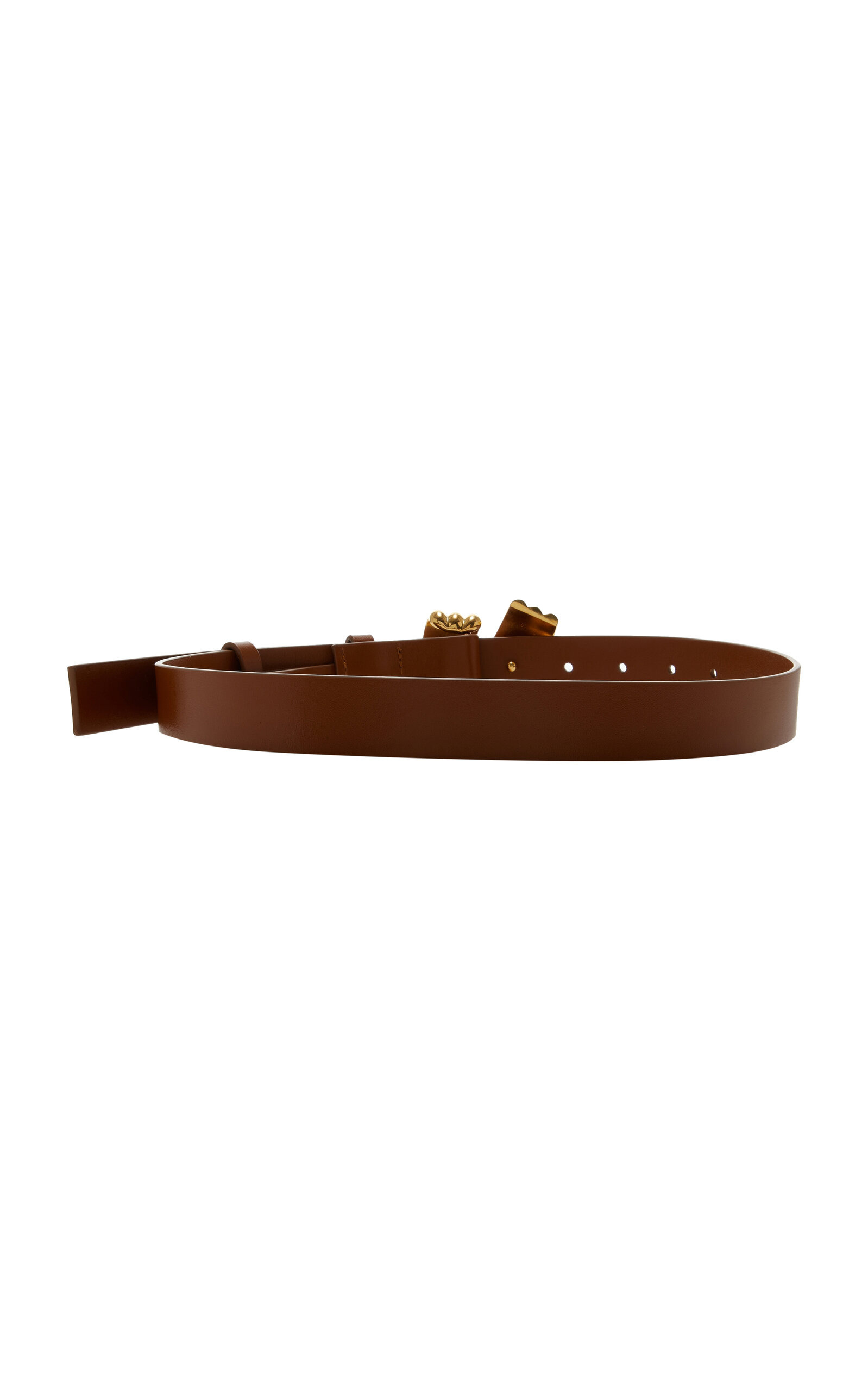 The Edythe Swirl Leather Belt brown - 3