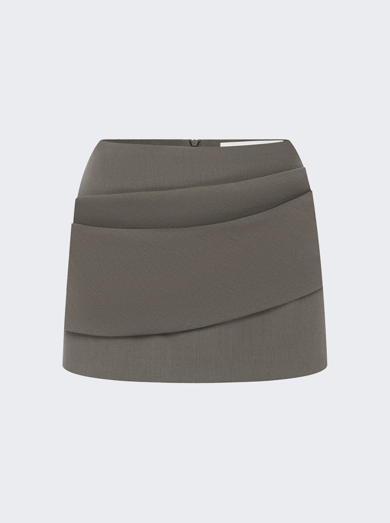 Low Rise Mini Skirt Ash 1