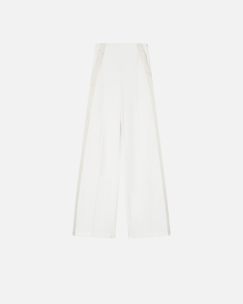 ELEGANT TROUSERS WITH SHINY SIDE BAND 1