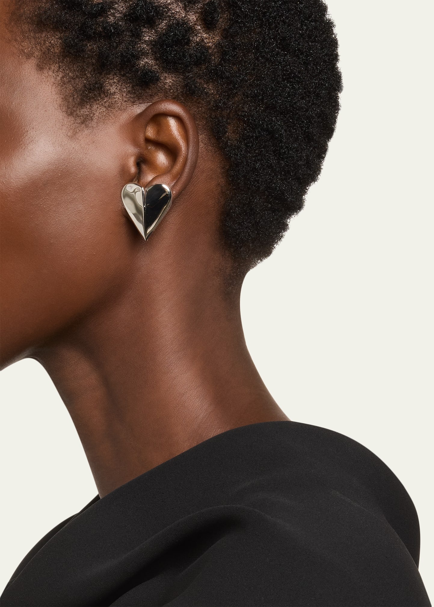 Peaked Heart Earrings - 2
